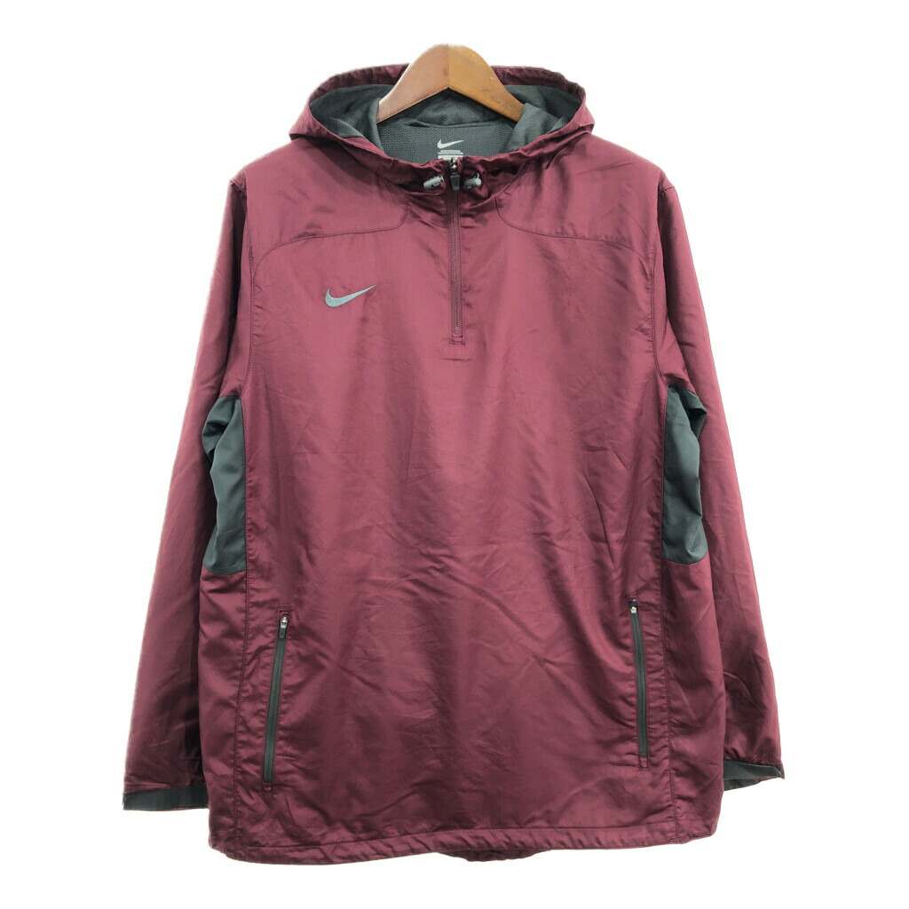 ナイキ　NIKE 90s-00s 中綿パフジャケット ハーフジップ プルオーバー 90~00年代 NIKE ナイキ 中綿プルオーバーナイロンジャケット ハーフ