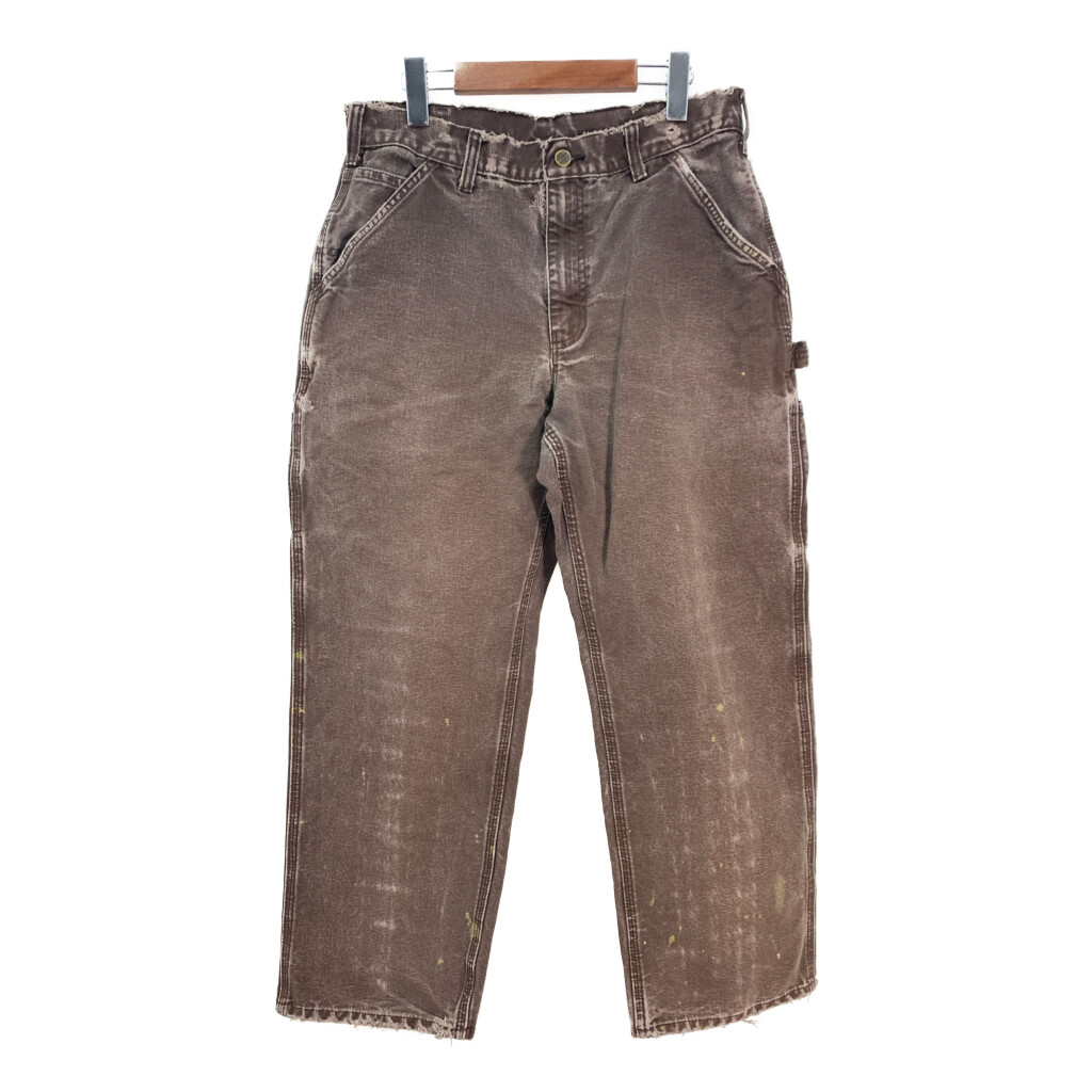 Carhartt カーハート ワークパンツ 33×34 USA製 ダック地 USA製 carharttカーハート ダブルニー ダック地 ペインター