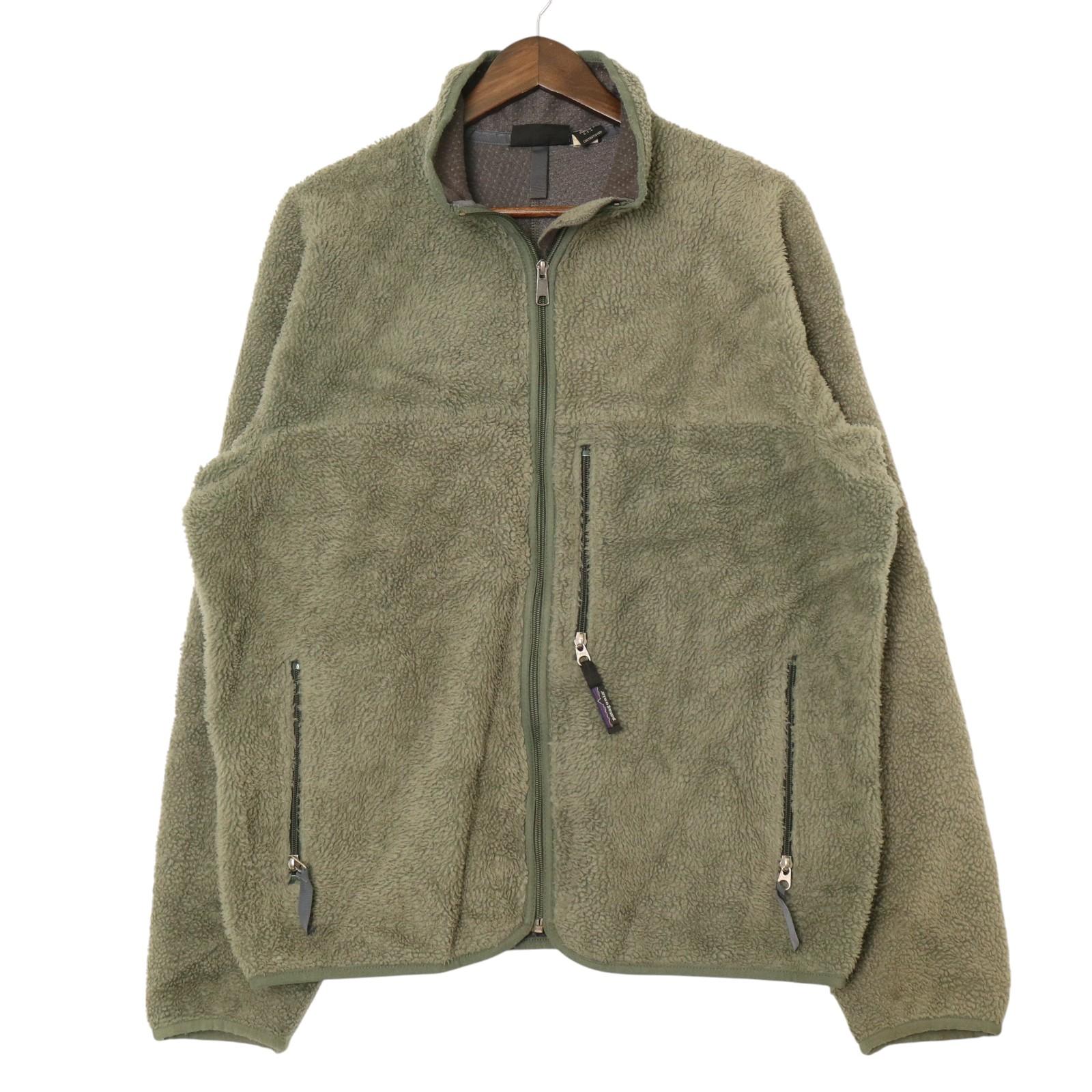 Patagonia パタゴニア　レトロカーディガン　USA製　XL カーキ USA製 89年 patagonia Retro Pile Cardigan 