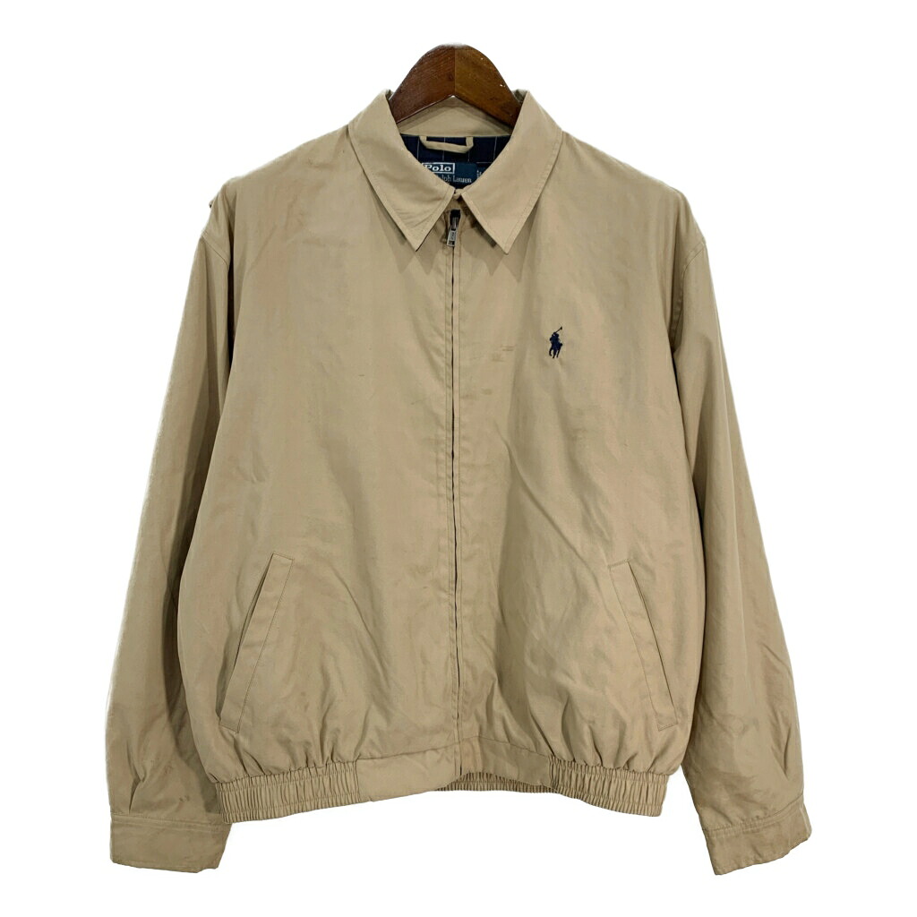 Polo by Ralph Lauren ポロ ラルフローレン スイングトップ ベージュ (メンズ L) 中古 古着 S7940