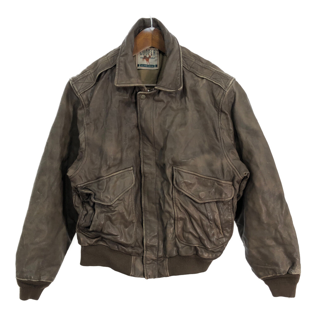 クーパー フライトジャケット 80年代 アメリカ製 メンズ COOOPER 楽天市場】【中古】 COOOPER | クーパー A-2 フライトレザージャケット