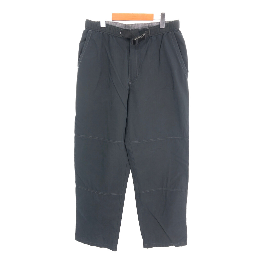 古着 90s〜 オールドネイビー 極太 ワイド スラックス ベージュ コットン 古着 90s Italy製 MABITEX 2タック 上質 100% リネン スラックス