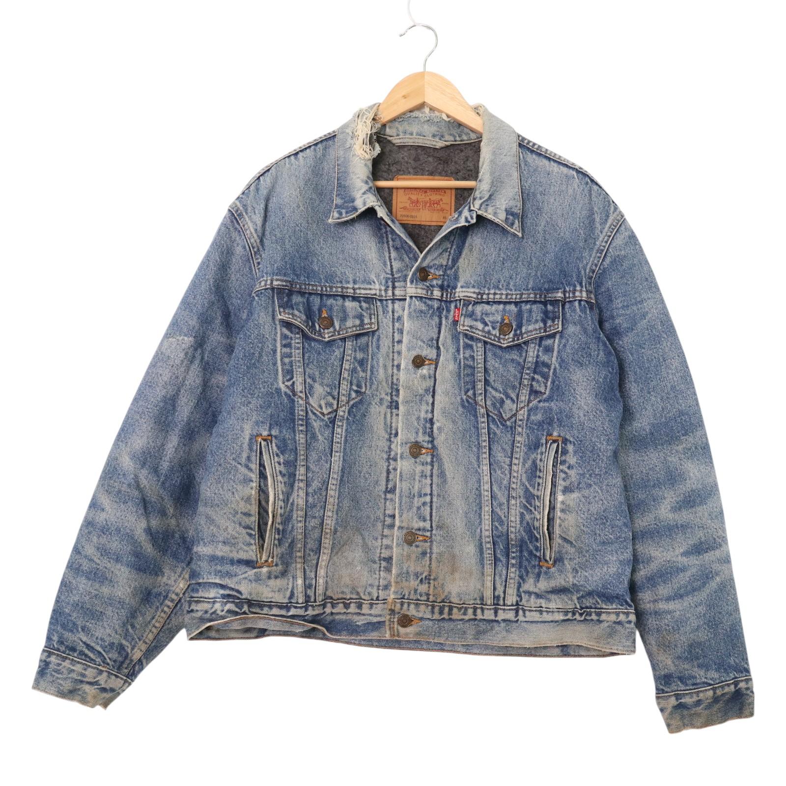 80s Levi's リーバイス 71506 Gジャン デニム USA製 46L a3176-1.jpg