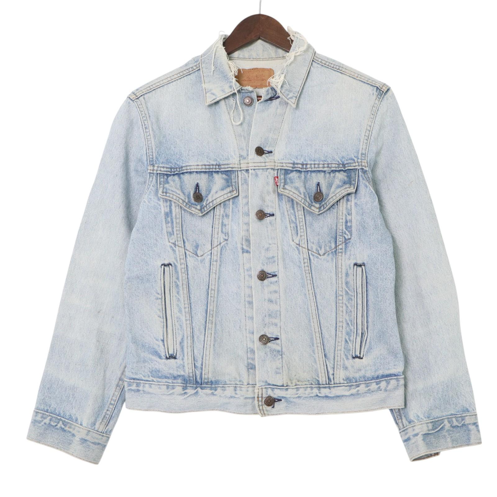 80年代 Levi's リーバイス 70506 デニムジャケット ライトブルー (メンズ 36 R) 中古 古着 A3303|YAMAHISA USEDCLOTHINGSHOP