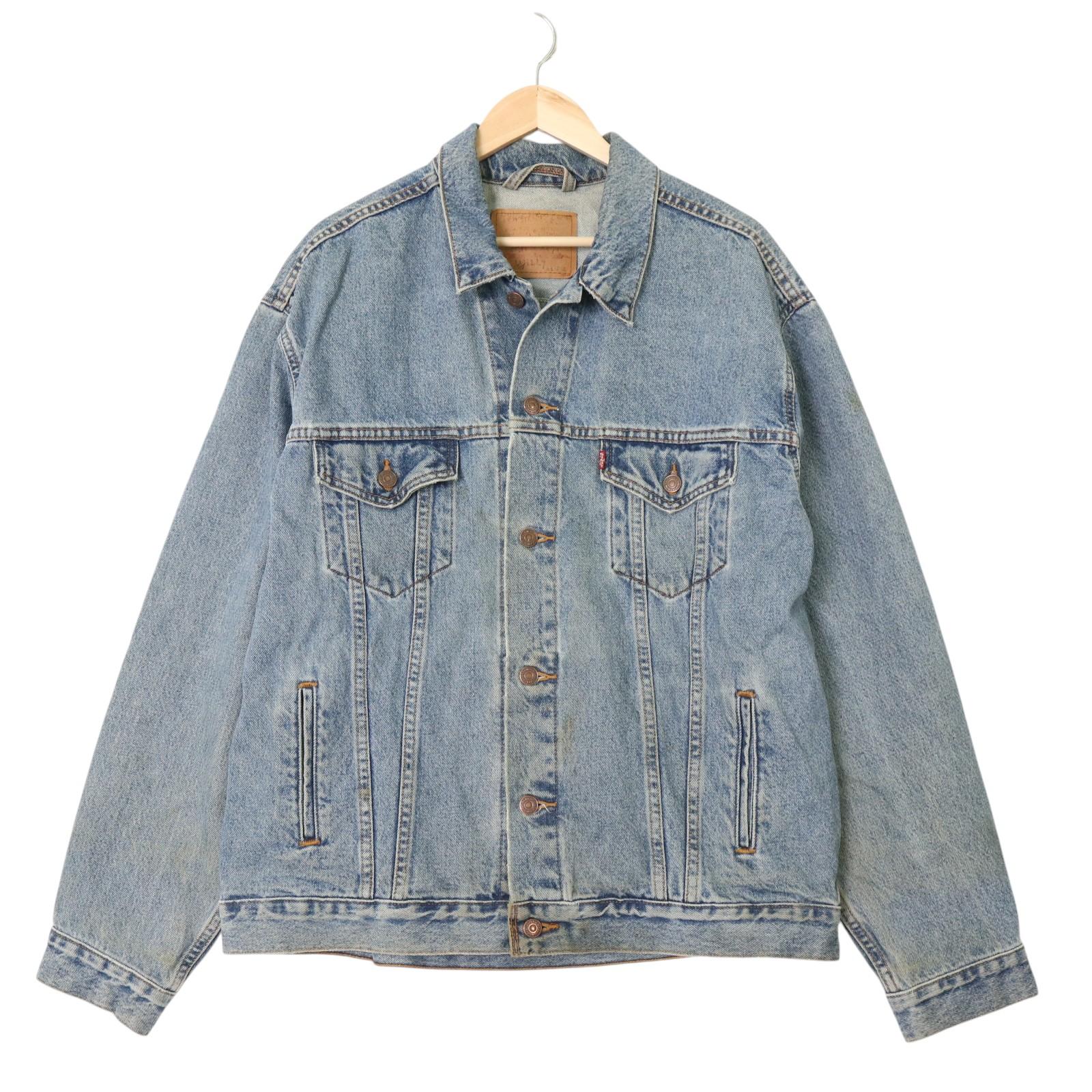 90年代 Levi's リーバイス 70507-0389 デニムジャケット ブルー (メンズ XL) 中古 古着 A3407 楽天市場】90年代 Levi's リーバイス 70507-0389 デニムジャケット