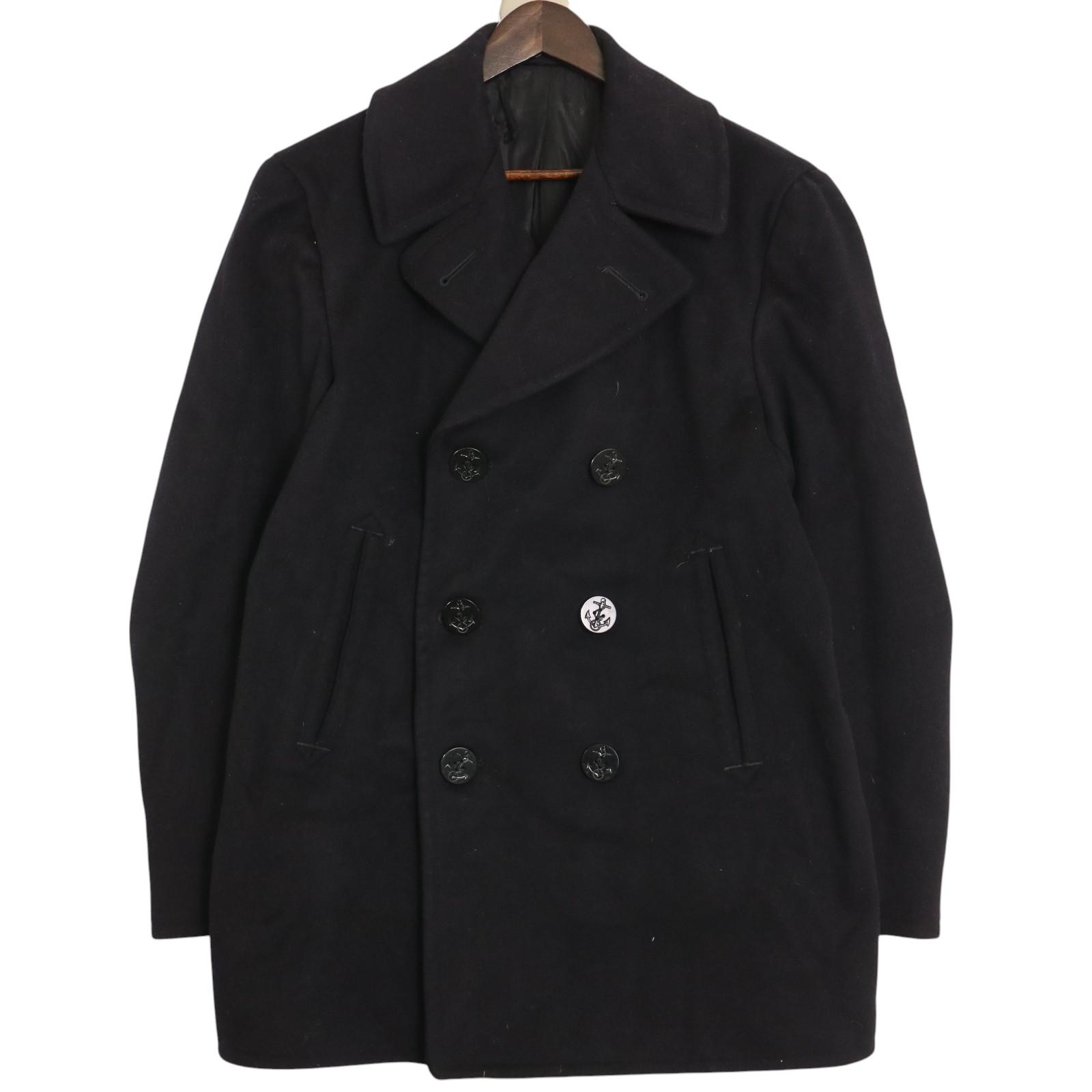 専用ブルックスブラザーズ　ウールメルトンピーコート　ネイビー　ミドル丈　M位 ウール ピーコート | Brooks Brothers Japan (ブルックス