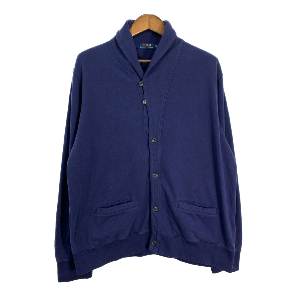 XLサイズ ポロラルフローレン レタード ショールカラー スウェットカーディガン XLサイズ ポロラルフローレン レタード ショールカラー