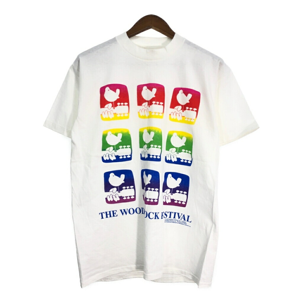 ウッドストック94 Tシャツ Lサイズ 90's WOODSTOCK 94 ウッドストック プリントTシャツ ブラック