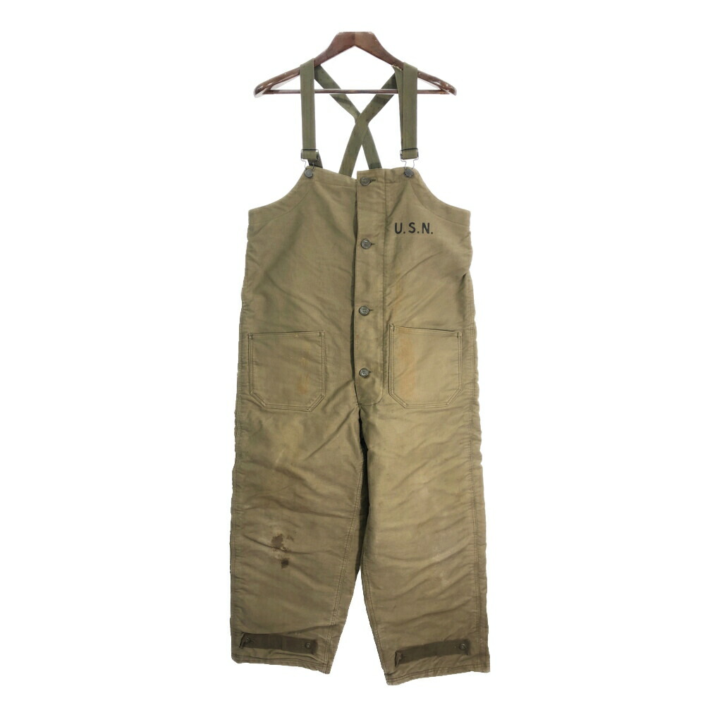楽天市場】40s ☆ US NAVY 米軍実物 N-1 デッキ パンツ MEDIUM / 古着