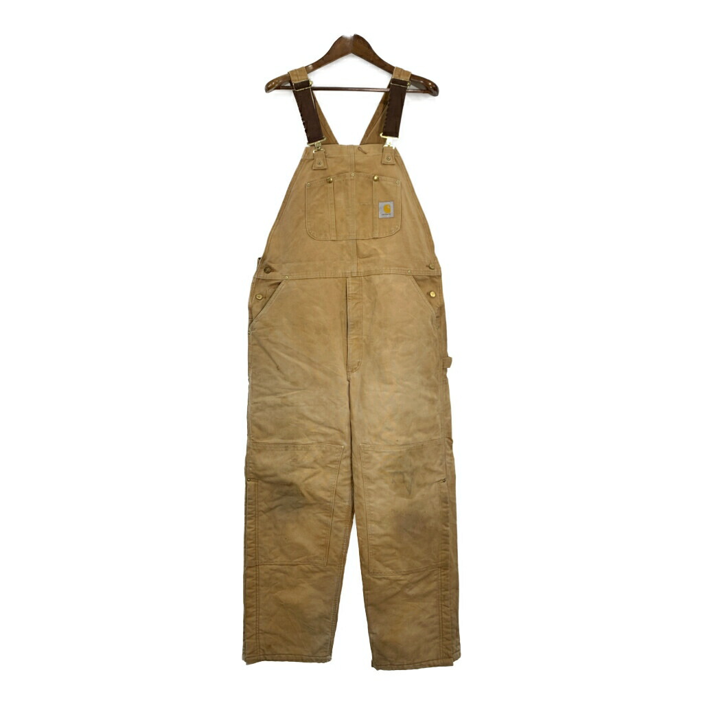【90s 人気アイテム】Carhartt カーハート オーバーオール ダブルニー 90s USA製 carhartt カーハート ダブルニー ダックオーバーオール