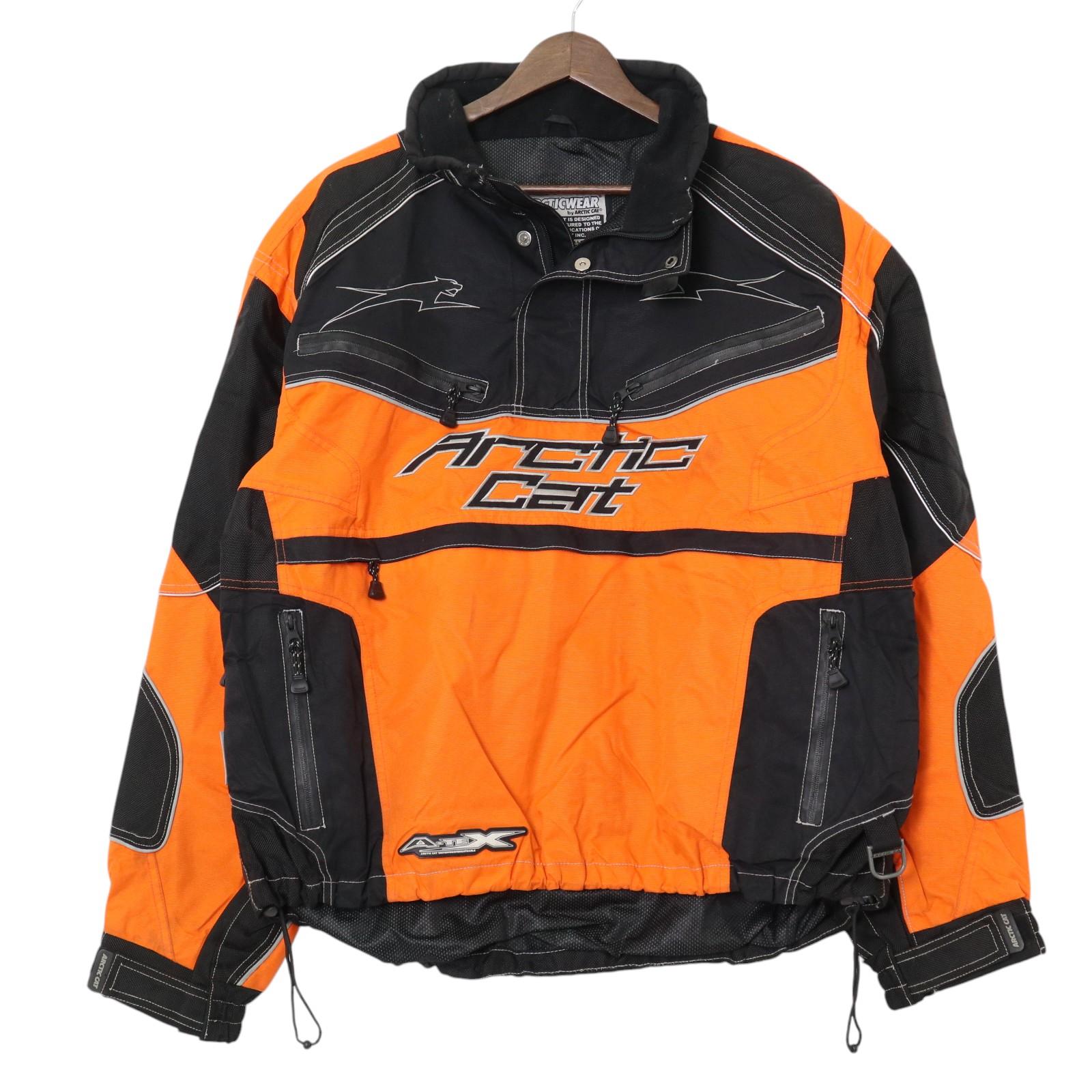 ARCTICWEAR by ARCTIC CAT レーシングジャケット バイクウェア モーターサイクル オレンジ (メンズ XL) 中古 古着 A3623|YAMAHISA USEDCLOTHINGSHOP