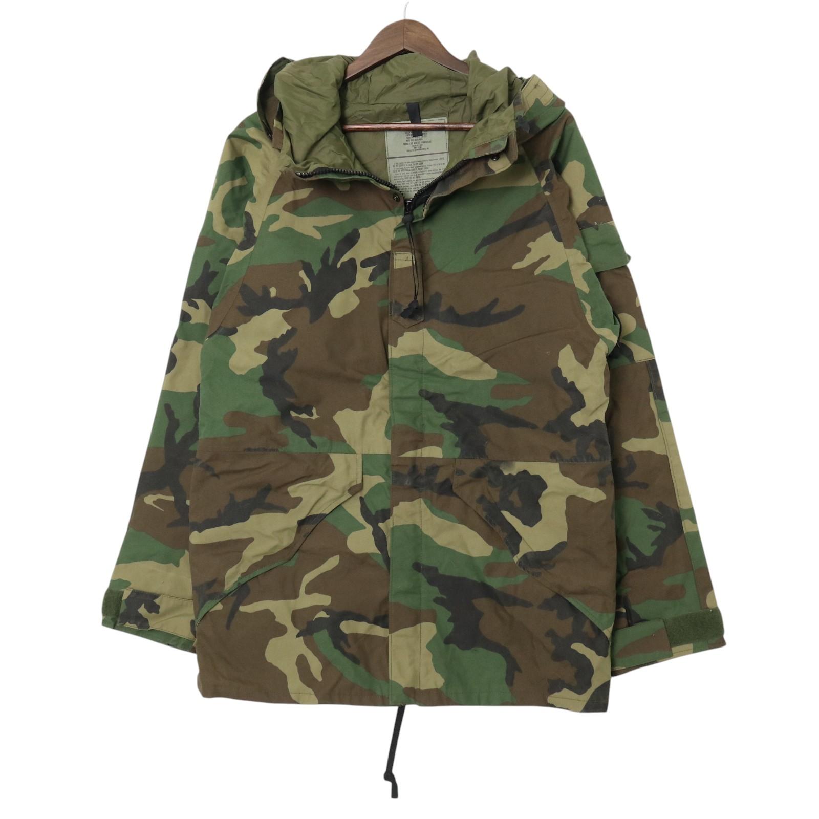 90年代 米軍実物 U.S.ARMY ECWCS GEN1 GORE-TEX パーカー ミリタリー ウッドランドカモ グリーン (メンズ SMALL LONG) 中古 古着 A3699|YAMAHISA USEDCLOTHINGSHOP