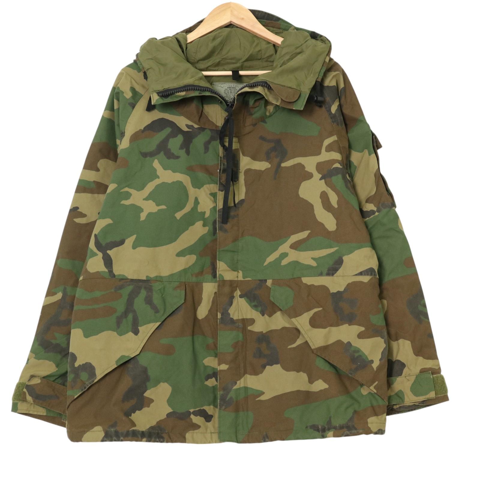 80年代 米軍実物 U.S.ARMY ECWCS GEN1 GORE-TEX パーカージャケット ウッドランドカモ(メンズ MEDIUM REGULAR) 中古 古着 A3738