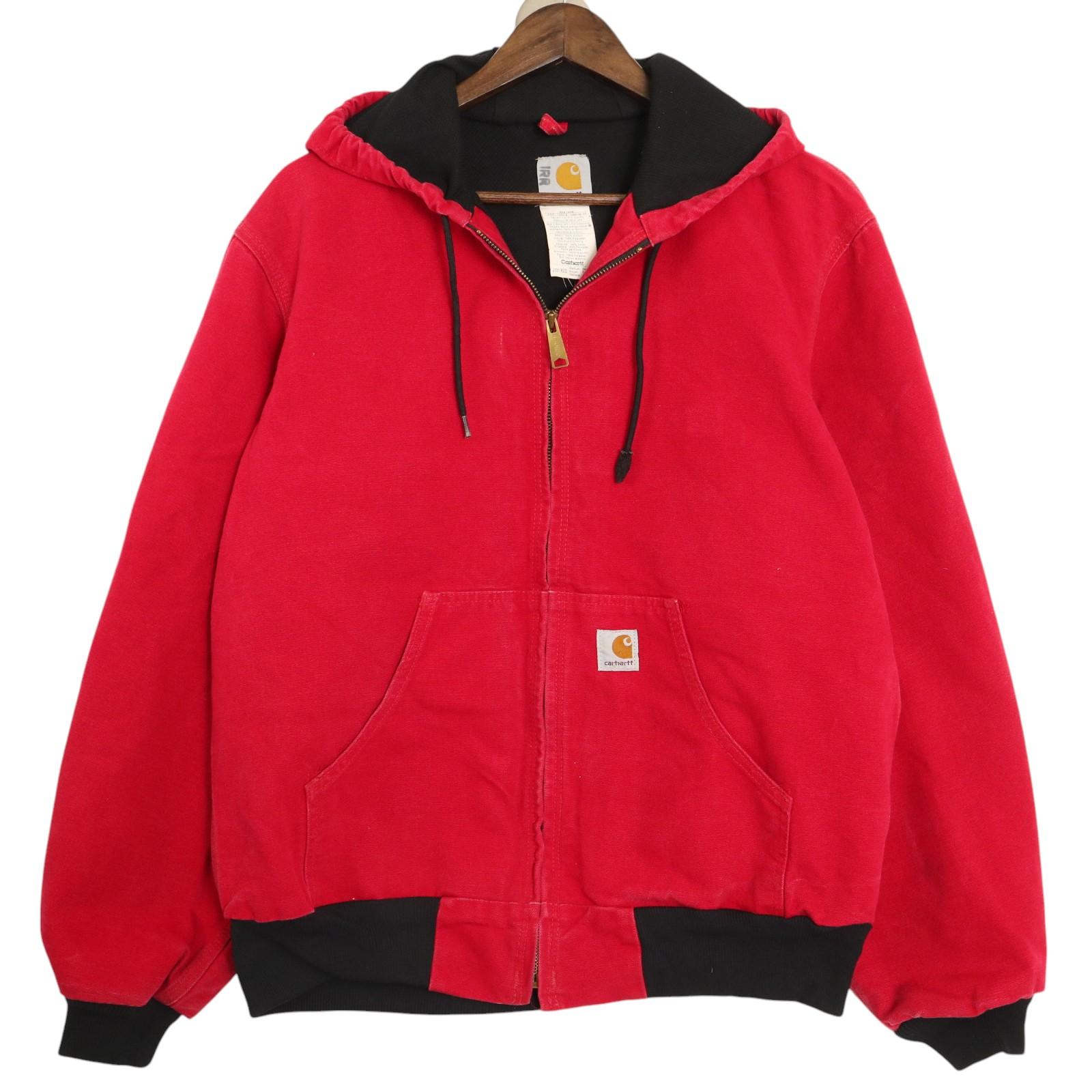 90s carhartt アクティブジャケット アメリカ製 2XL タグ付き未使用品 USA製 carhartt アクティブジャケット 黒 2XL
