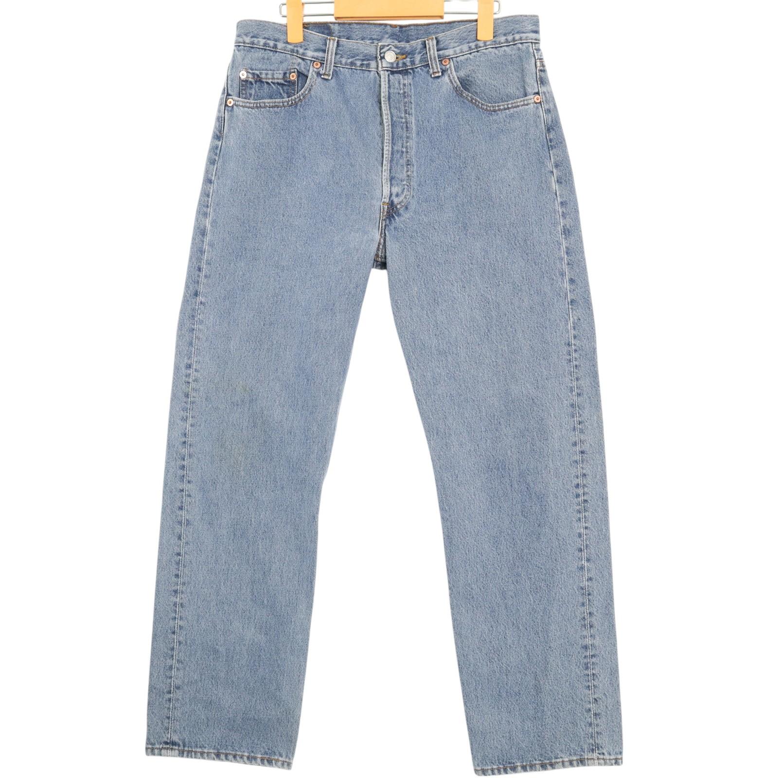 00年代 USA製 Levi's リーバイス 501 デニムパンツ ブルー (メンズ W35 L30) 中古 古着 A3781