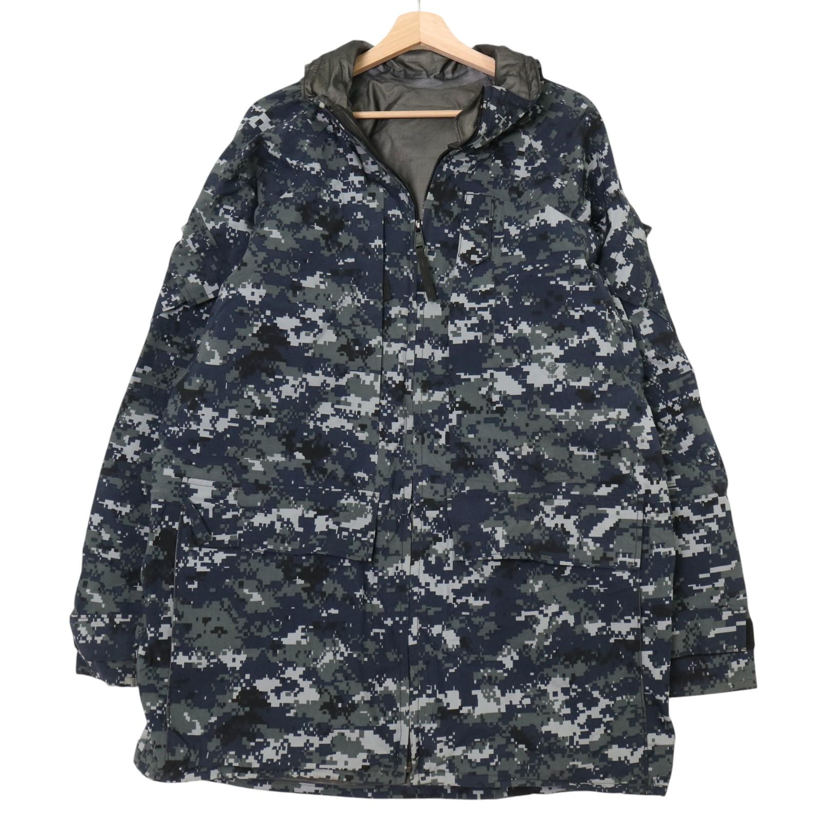 米軍実物 U.S.NAVY NWU type1 GORE-TEXパーカー ミリタリー ネイビー (メンズ MEDIUM X-LONG) 中古 古着 A3827｜YAMAHISA USEDCLOTHINGSHOP 18,068円