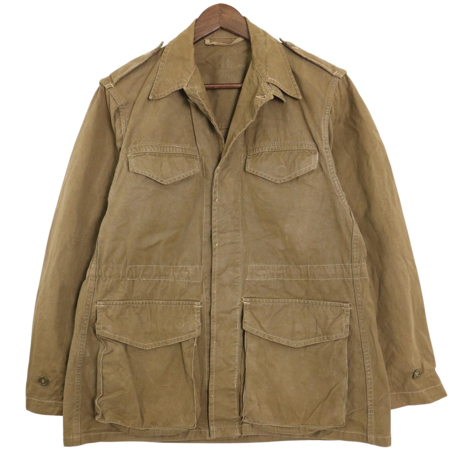 50年代 フランス軍 M-47 フィールドジャケット ヴィンテージ ユーロ ミリタリー オリーブ (メンズ 22相当) 中古 古着 A3876｜YAMAHISA USEDCLOTHINGSHOP