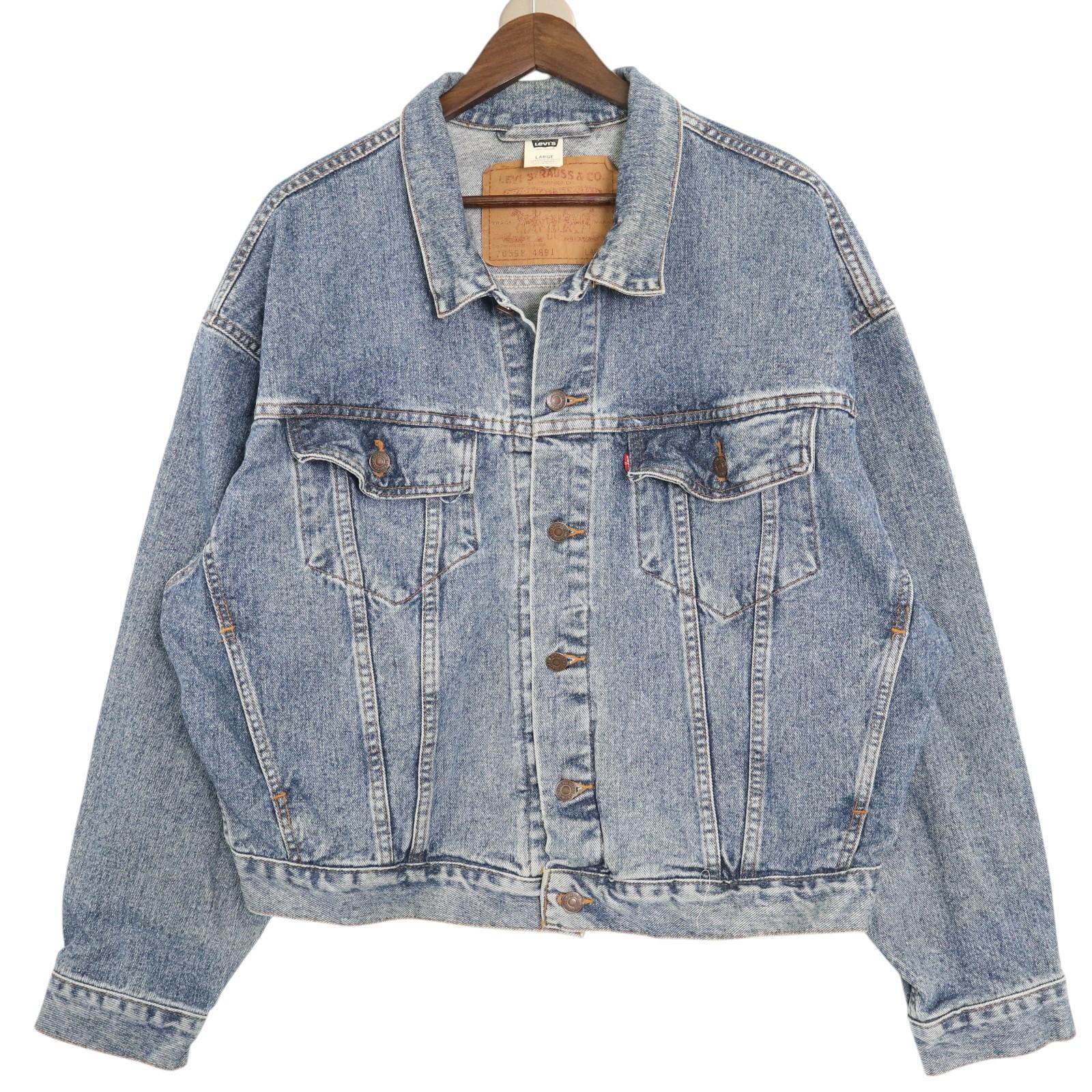 90年代 Levi's リーバイス 70598-4891 デニムトラッカージャケット ブルー (メンズ L) 中古 古着 A3898|YAMAHISA USEDCLOTHINGSHOP