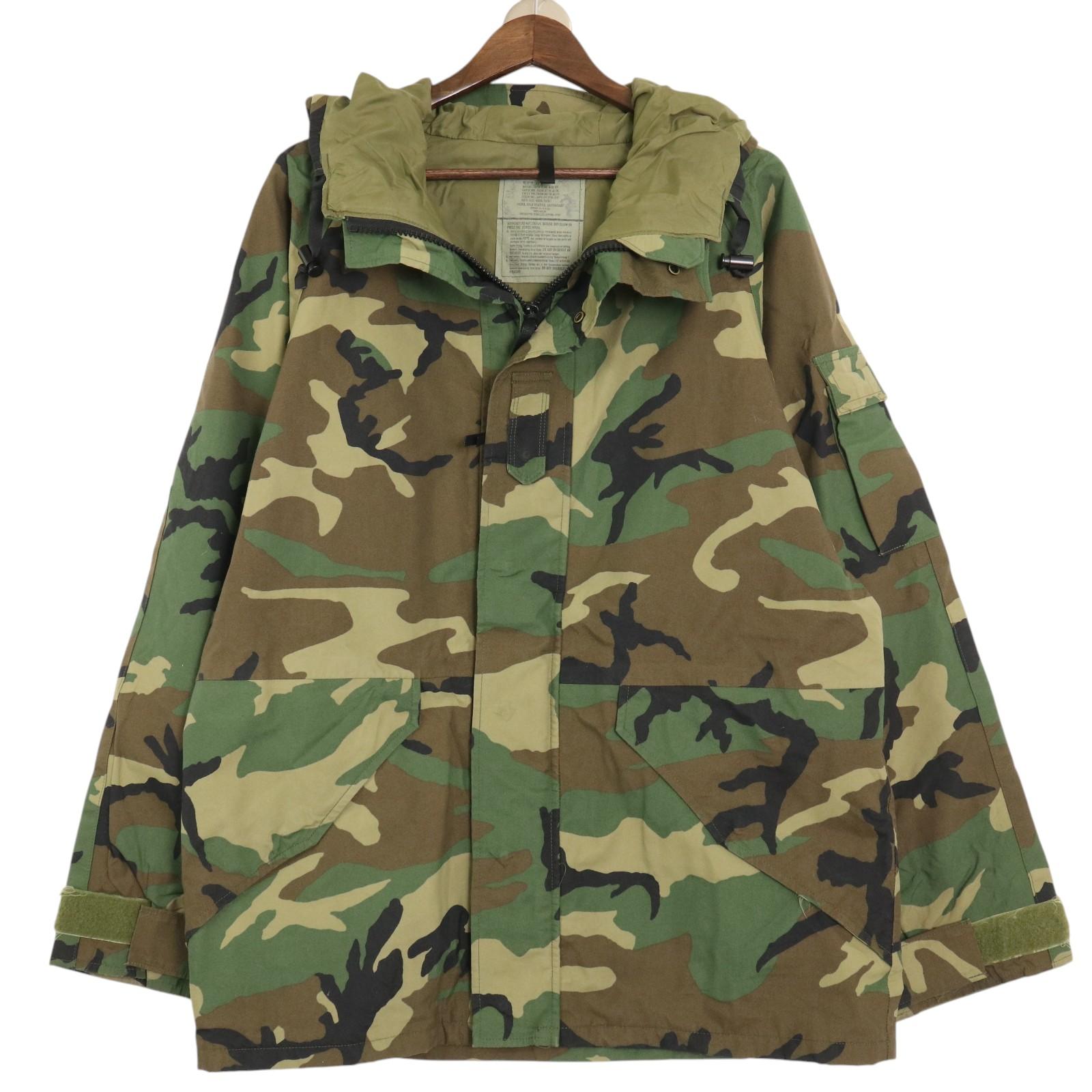 90年代 米軍実物 U.S.ARMY ECWCS GEN1 GORE-TEX パーカージャケット ミリタリー ウッドランドカモ (メンズ MEDIUM REGULAR) 古着 A3908