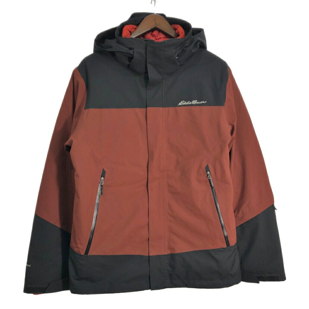 Eddie Bauer エディーバウアー WEATHER EDGE マウンテンパーカー アウトドア ブラウン(メンズ L)中古 古着 T1693
