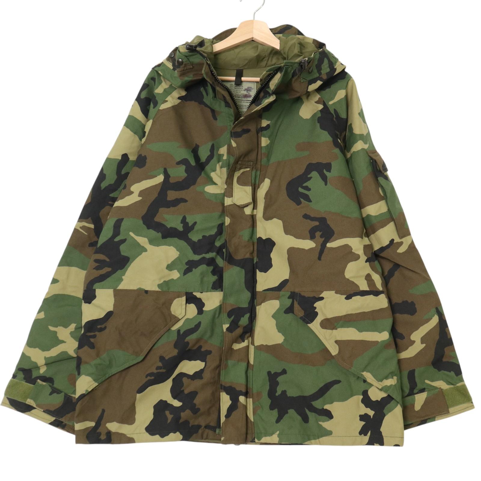 00年代 米軍実物 U.S.ARMY ECWCS GEN1 GORE-TEX パーカー ミリタリー ウッドランドカモ グリーン (メンズ LARGE REGULAR) 中古 古着 A3992
