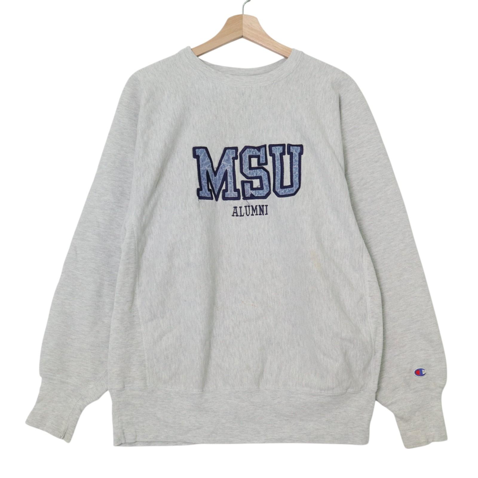 90年代 USA製 Champion チャンピオン REVERSE WEAVE リバースウィーブ スウェット グレー (メンズ XL) 中古 古着 A3995