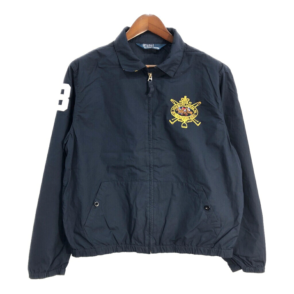 Polo by Ralph Lauren ポロ ラルフローレン スイングトップ ネイビー (メンズ L) 中古 古着 T1778
