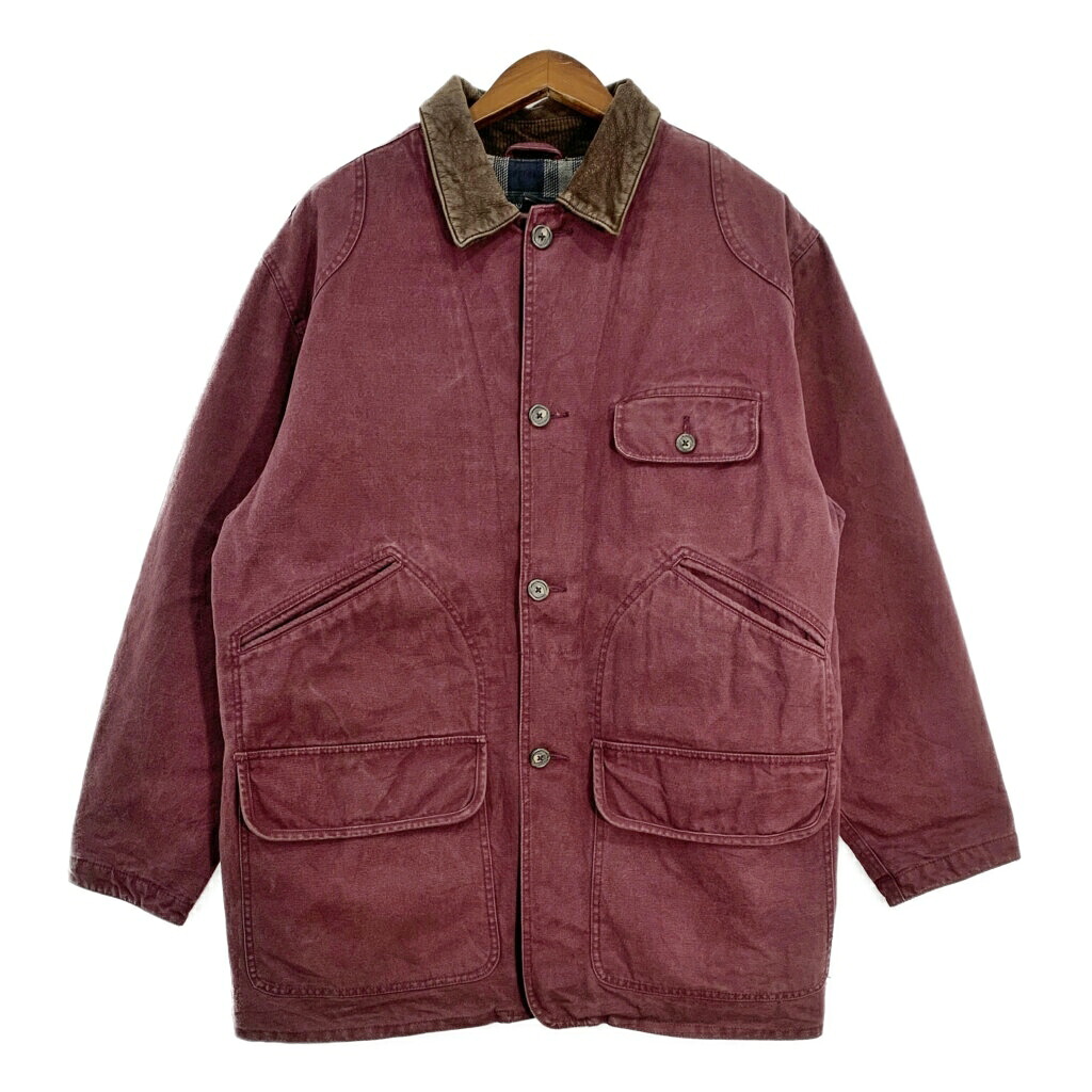 Banana Republic バナナリパブリック ハンティングジャケット アウトドア ワインレッド (メンズ M) 中古 古着 T1905