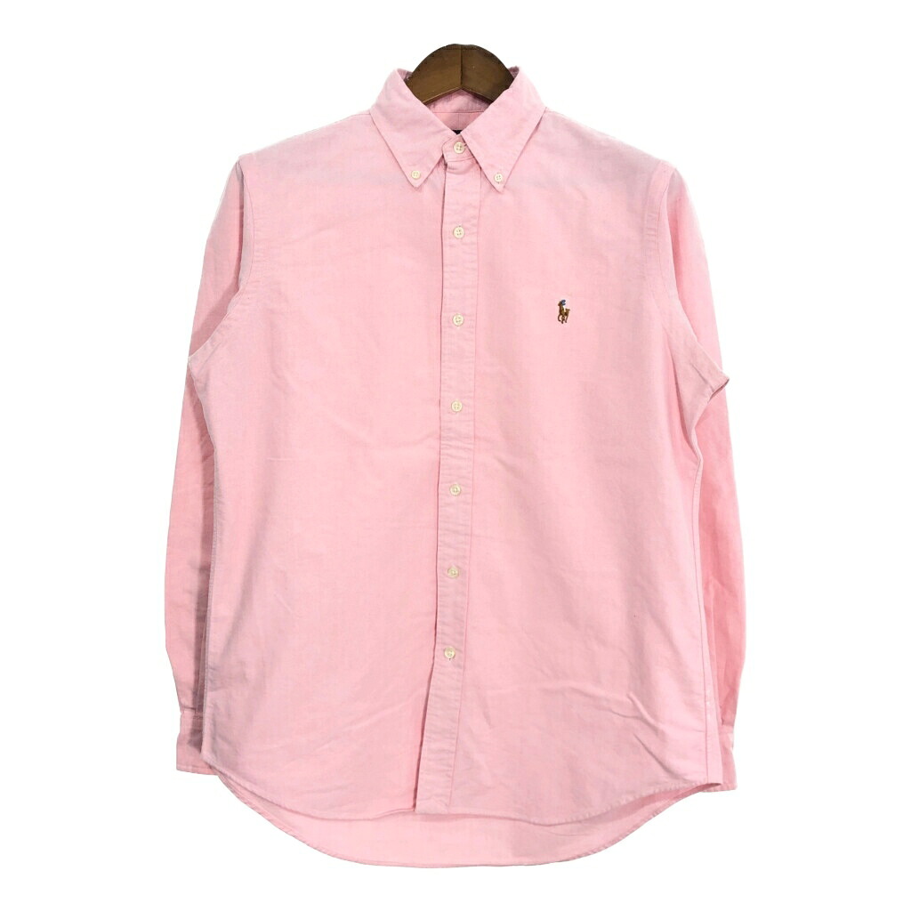 RALPH LAUREN ラルフローレン ボタンダウン 長袖シャツ ピンク (メンズ M) 中古 古着 T1943
