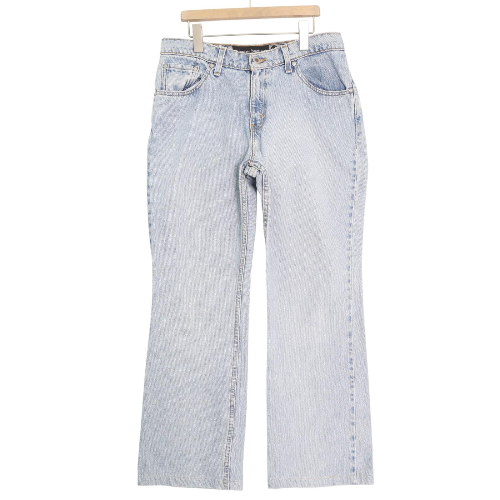 90年代 USA製 Levi\'s リーバイス SilverTab シルバータブ hip ster boot cut デニムパンツ ブルー (レディース 11 JR. M) 中古 古着 A4100