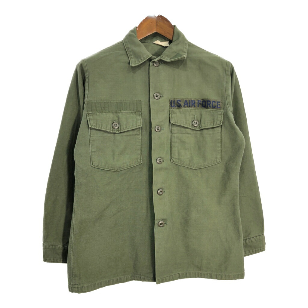 U.S. ARMY ミリタリーシャツ オリーブドラブ 16 1/2】U.S.Army 70's OG-107 Utility Shirt Cotton100％ 