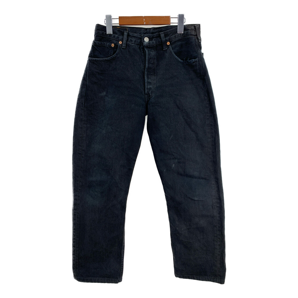Levi's リーバイス 501 デニムパンツ 後染め ブラック (メンズ W33) 中古 古着 T2273