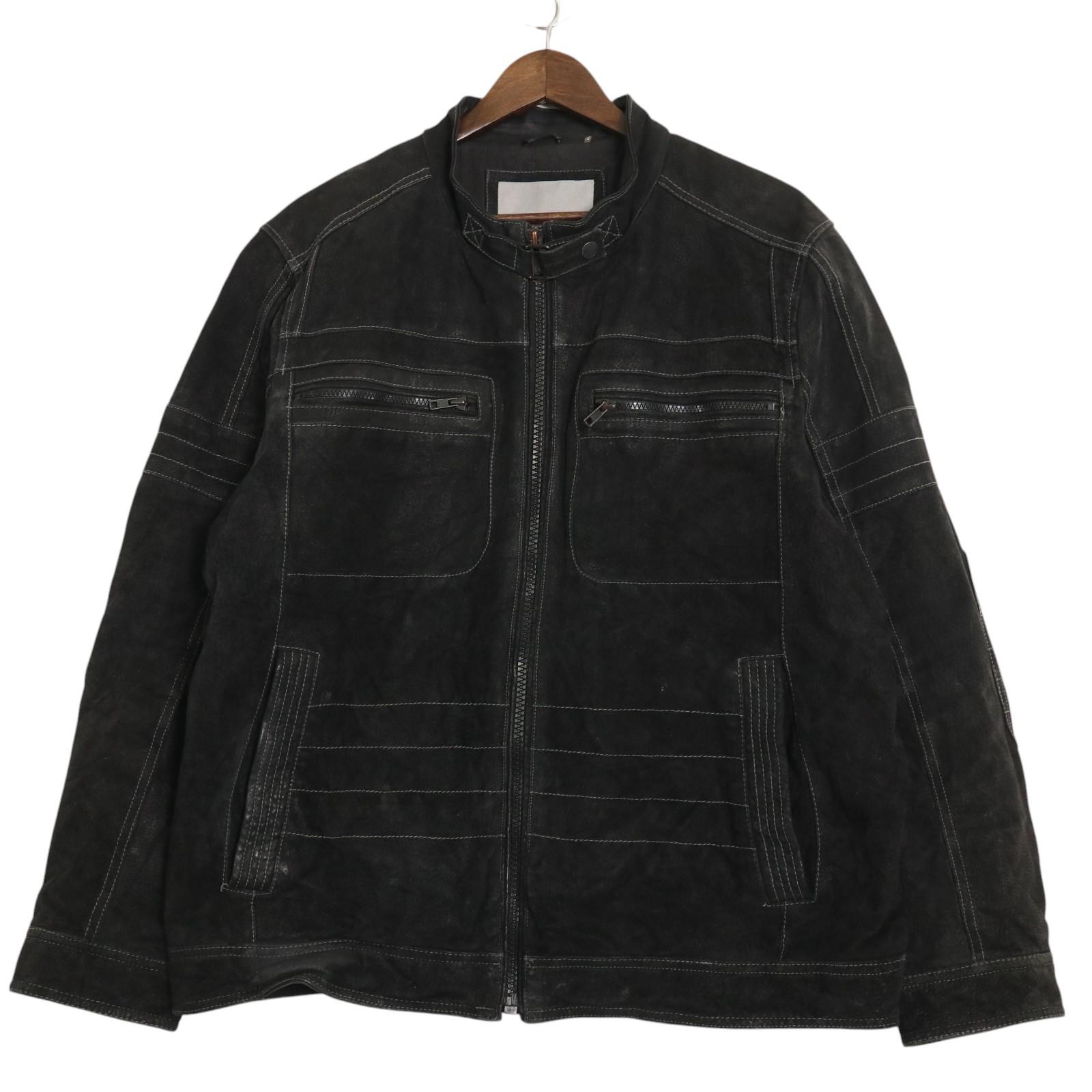 WILSONS LEATHER ウィルソンズレザー スエードレザー モーターサイクルジャケット バイクウェア ブラック (メンズ XL) A4125｜YAMAHISA USEDCLOTHINGSHOP