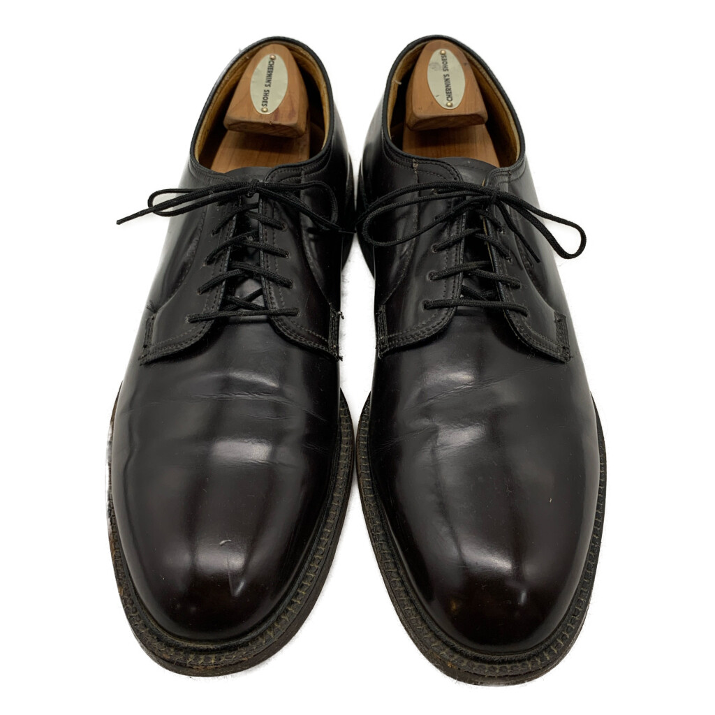 70年代 USA製 Knapp Shoes プレーントゥ 外羽根式 レザーシューズ ダークブラウン (メンズ 9 1/2 C) 中古 古着 KA1888