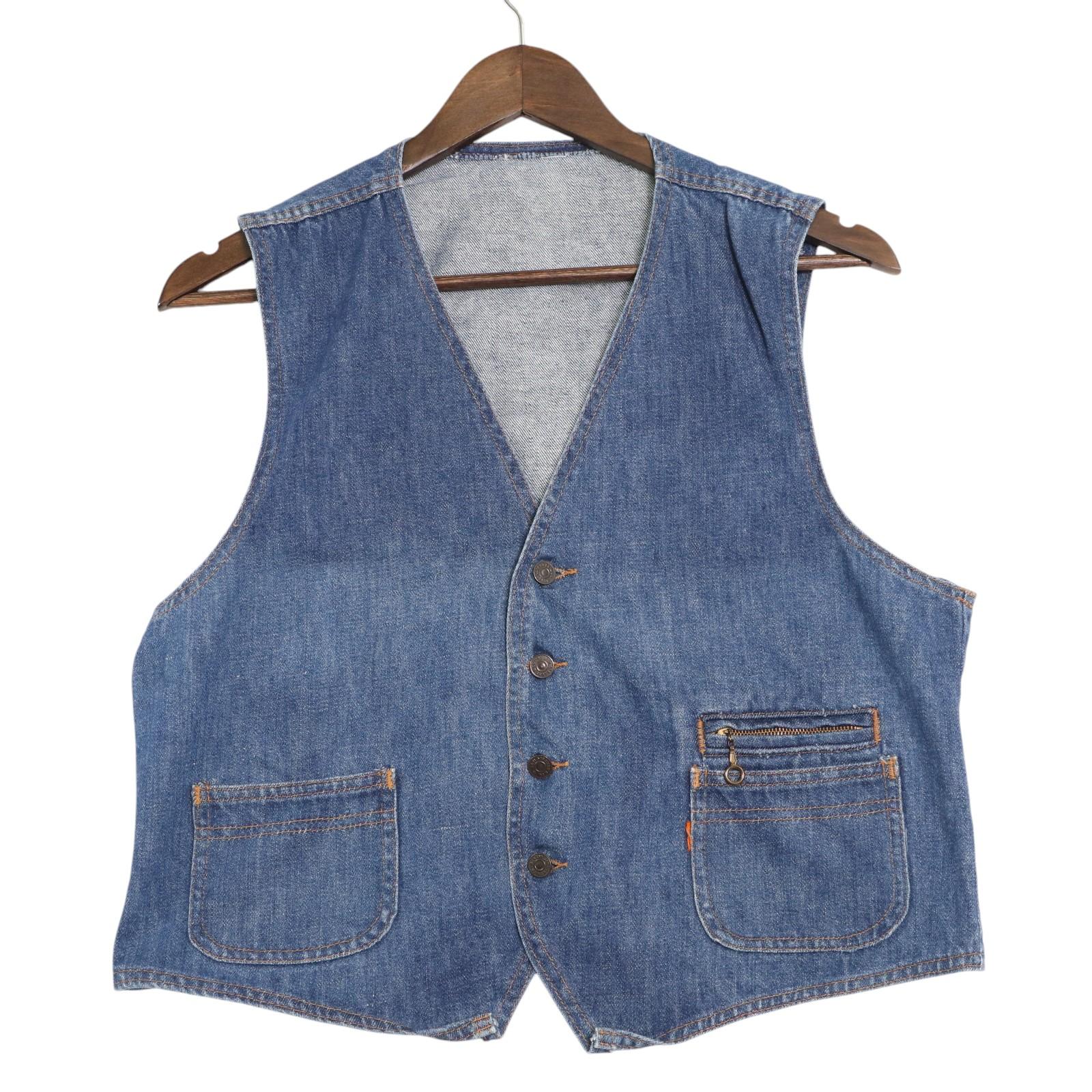 70s Levi's デニムベスト Vintage/Used】70s Levi's（リーバイス ） 60505 デニムベスト