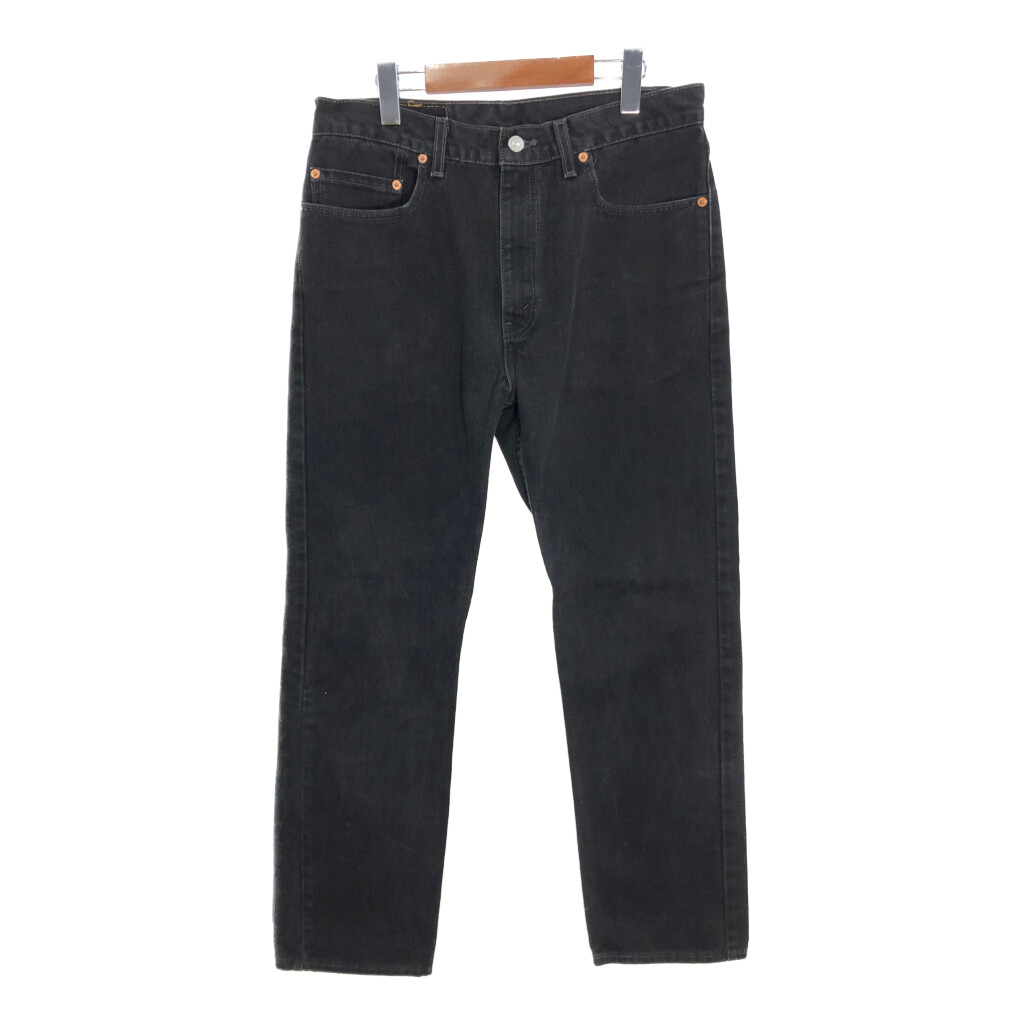 90s USA製 リーバイス550 ブラック 後染め テーパード デニムジーンズ Levi's 90s USA製 Levi'sリーバイス 550 ブラック デニムパンツ