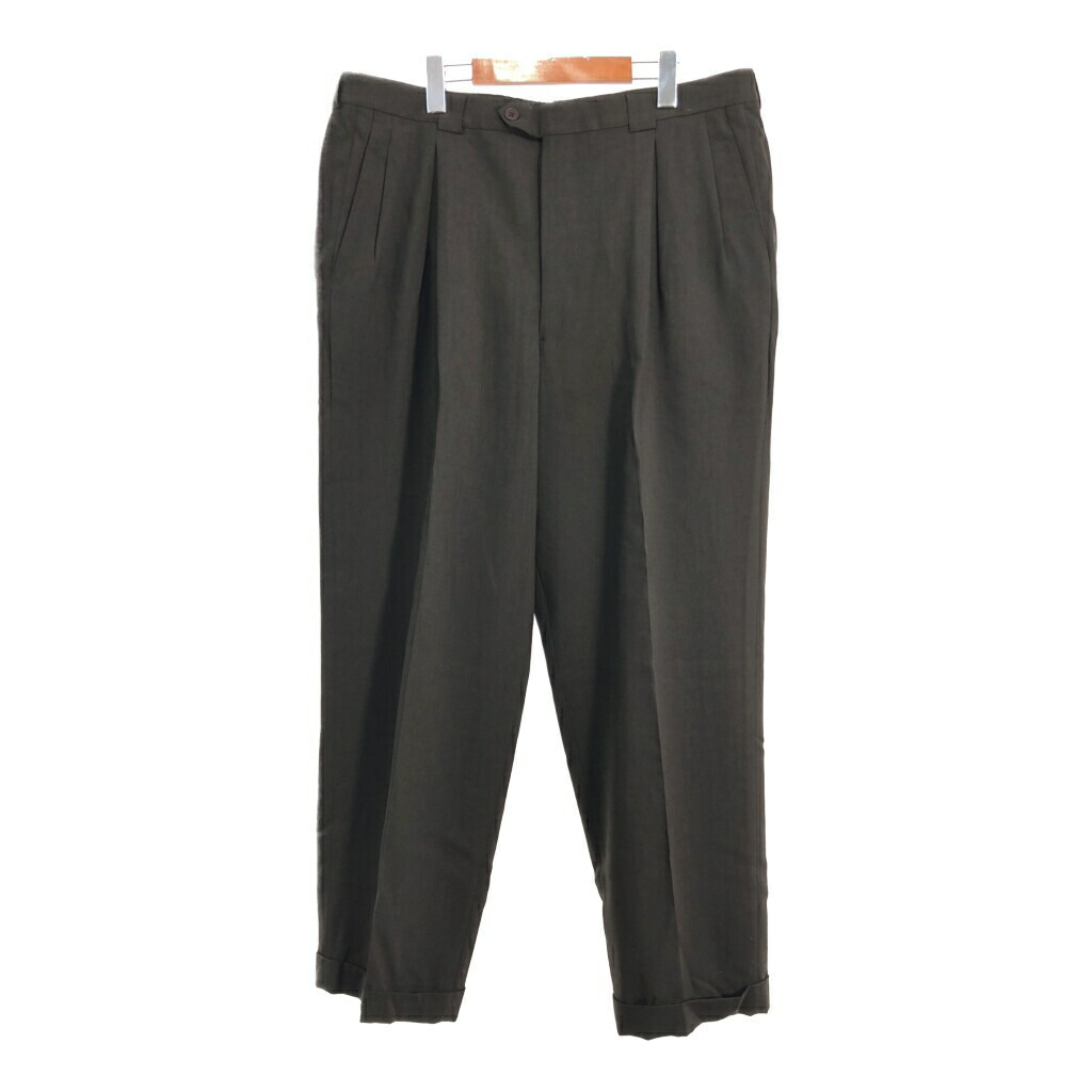 80s~ GIORGIO ARMANI 2タックスラックスパンツ/GW341 - メルカリ