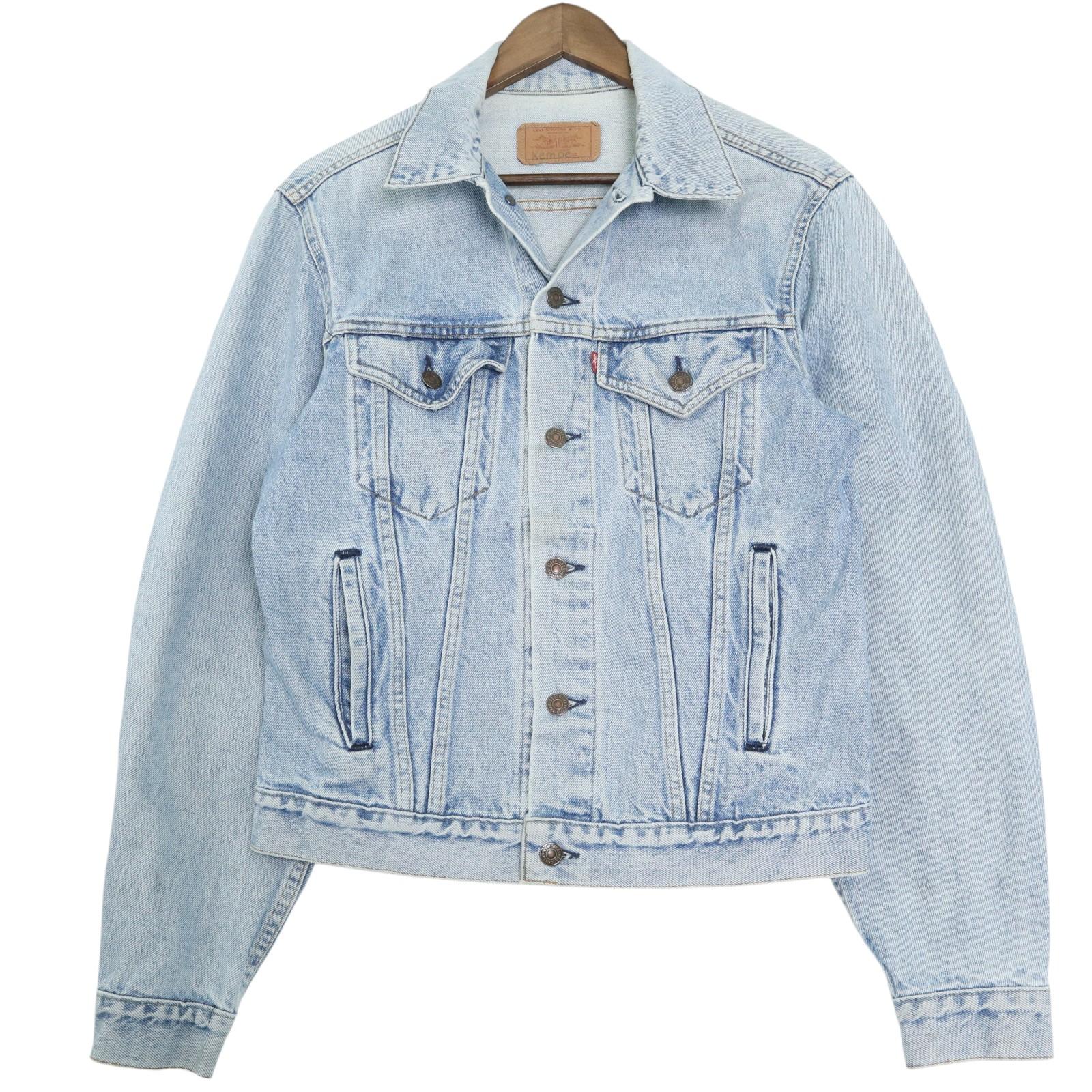 80年代 USA製 Levi's リーバイス 71506-0214 デニムジャケット ブルー (メンズ 42 L) 中古 古着 A4289|YAMAHISA USEDCLOTHINGSHOP