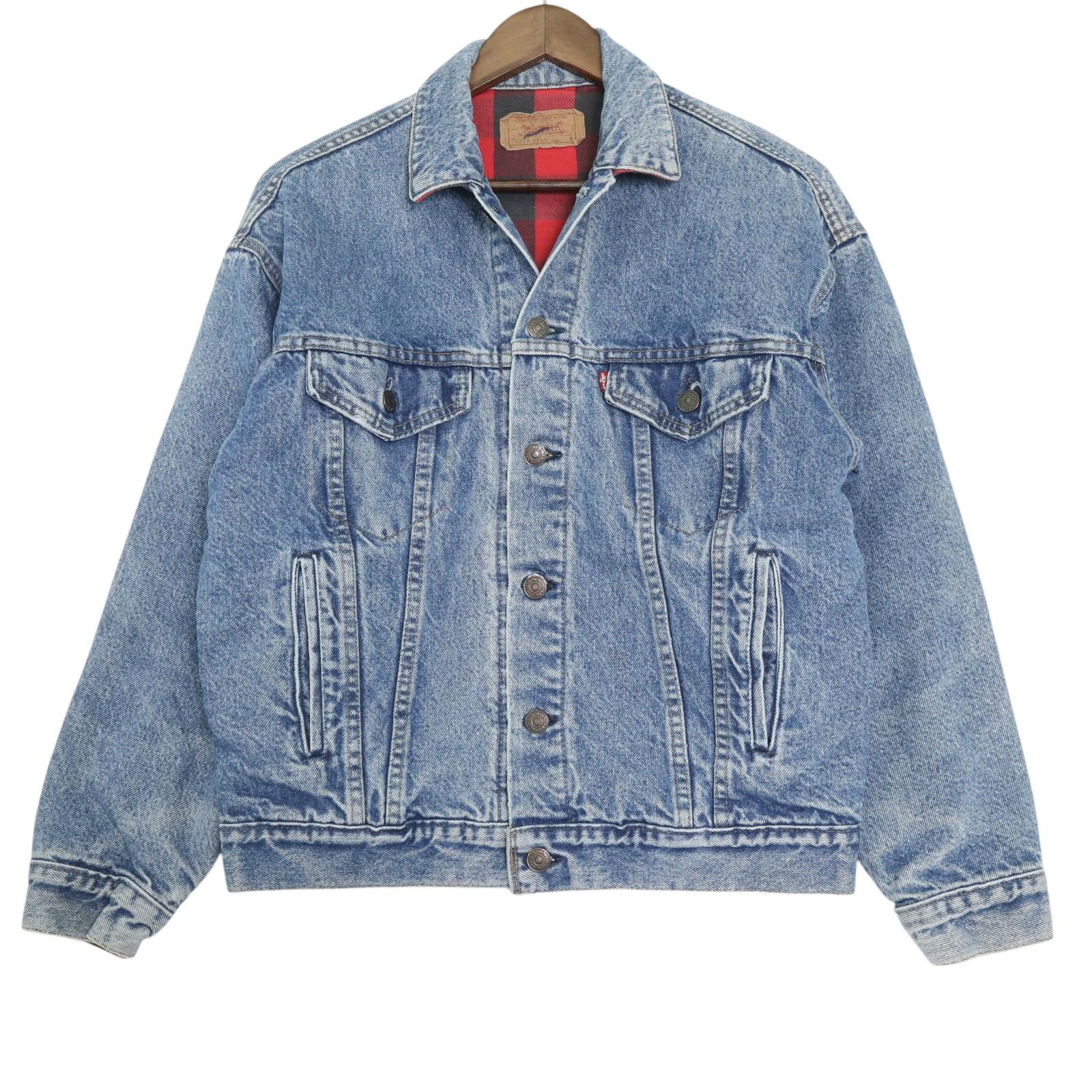 90年代 USA製 Levi's リーバイス 70417-0814 デニムジャケット ブルー (メンズ S) 中古 古着 A4296 11,583円
