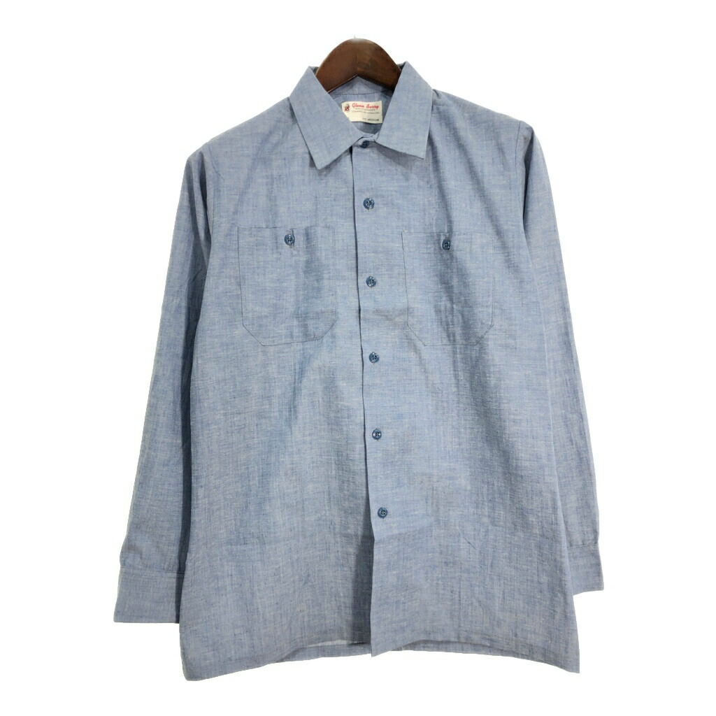 kenneth field　シャンブレー　バンドカラーシャツ　М　アメリカ製 kenneth fieldシャンブレーバンドカラーシャツМアメリカ製