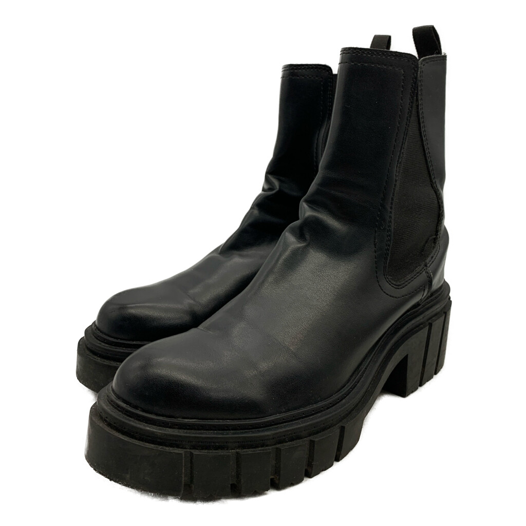 CATWALK サイドゴア 厚底 ブーツ ブラック (レディース 40) 中古 古着 KA1945