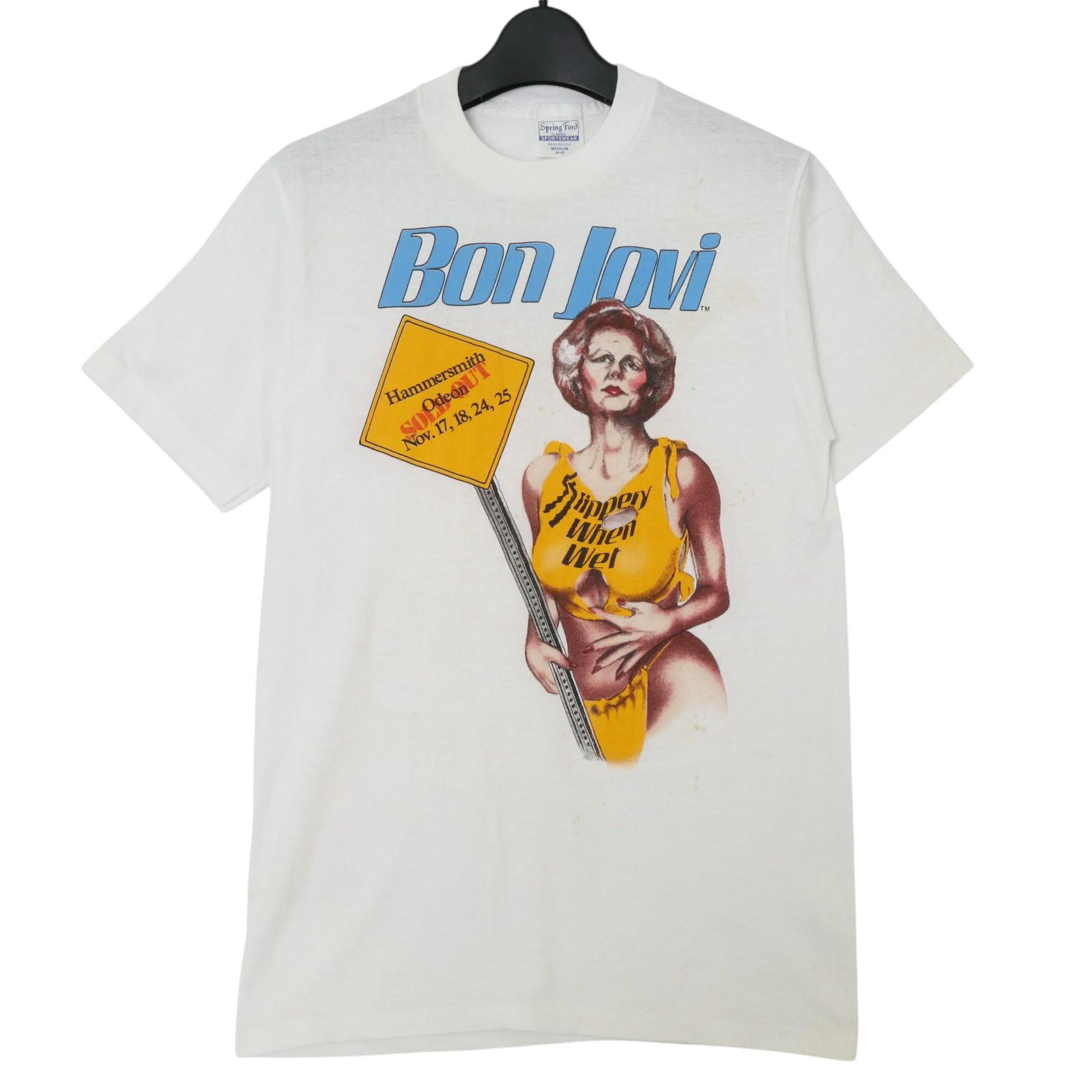 超レアL美品！90s BON JOVI 日本TOUR Tシャツ　BROCKUM製 90's Rock T-shirt 