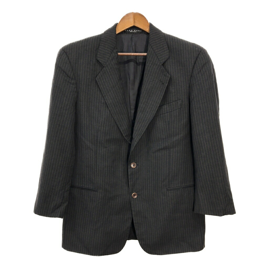 HUGO BOSS テーラードジャケット メンズ  裏地　総柄　現行　1B 古着 ヒューゴボス HUGO BOSS ウールテーラードジャケット