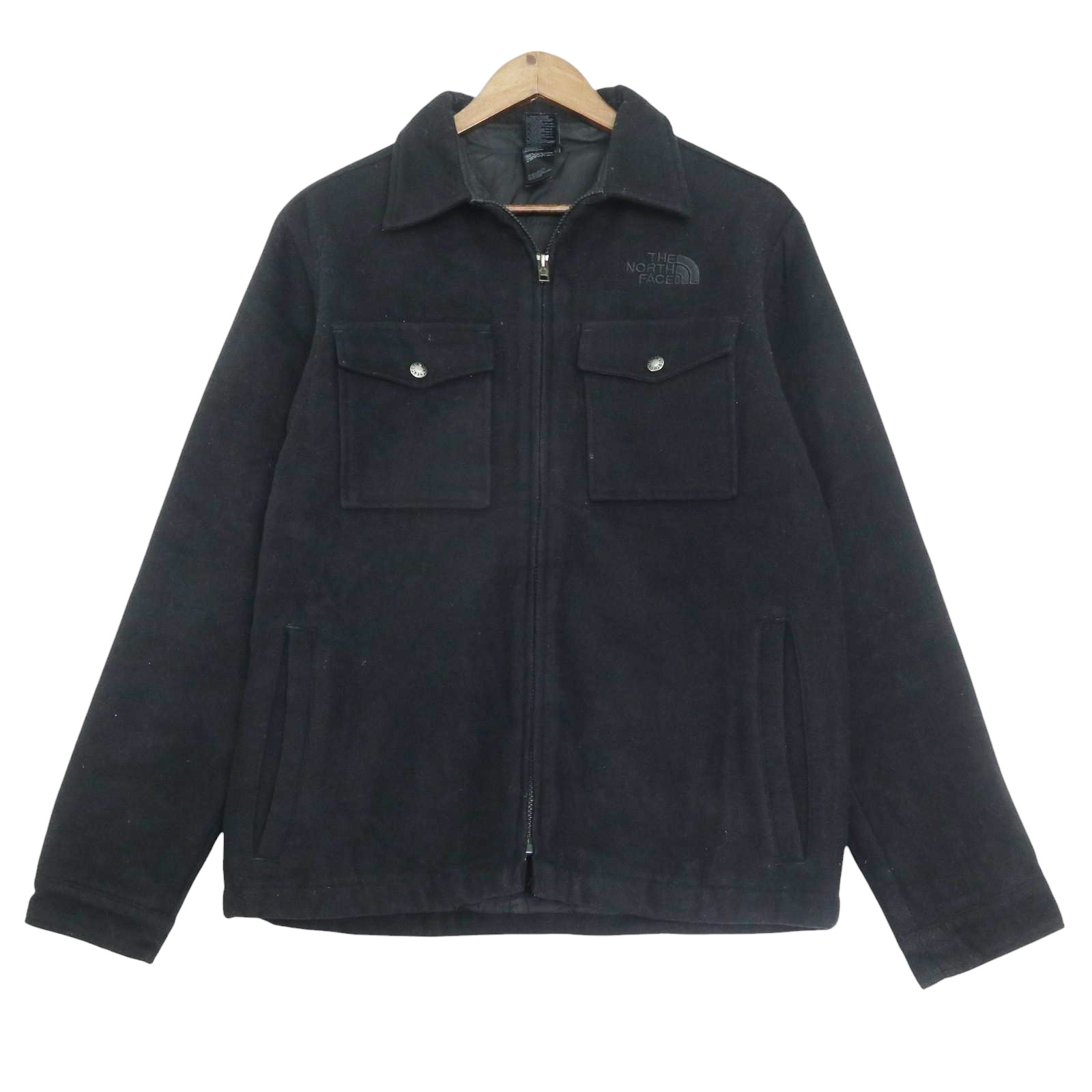 THE NORTH FACE ノースフェイス ウール 中綿ジャケット アウトドア ブラック（メンズ S ）中古 古着 A4431｜YAMAHISA USEDCLOTHINGSHOP 7,588円