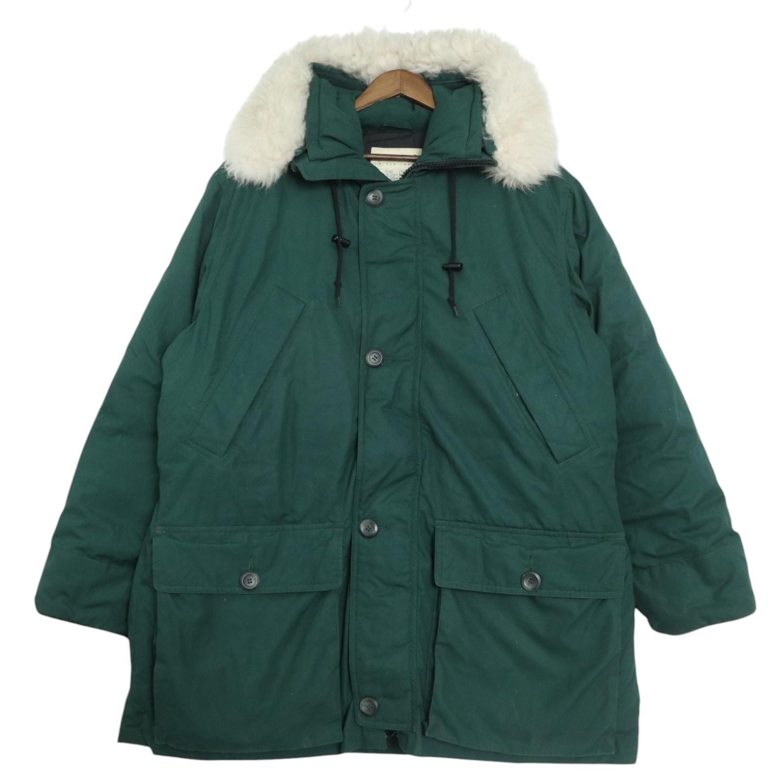 00年代 Eddie Bauer エディーバウアー POLAR PARKA ダウンジャケット グリーン (メンズ L) 中古 古着 A4435|YAMAHISA USEDCLOTHINGSHOP