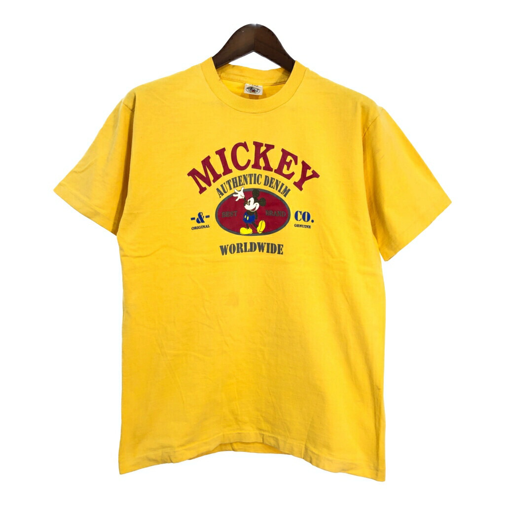 SA製 90年代 MICKEY CO. ミッキーマウスTシャツ 90s 90年代 Disney ミッキーマウス Mickey Mouse アメリカ製 赤