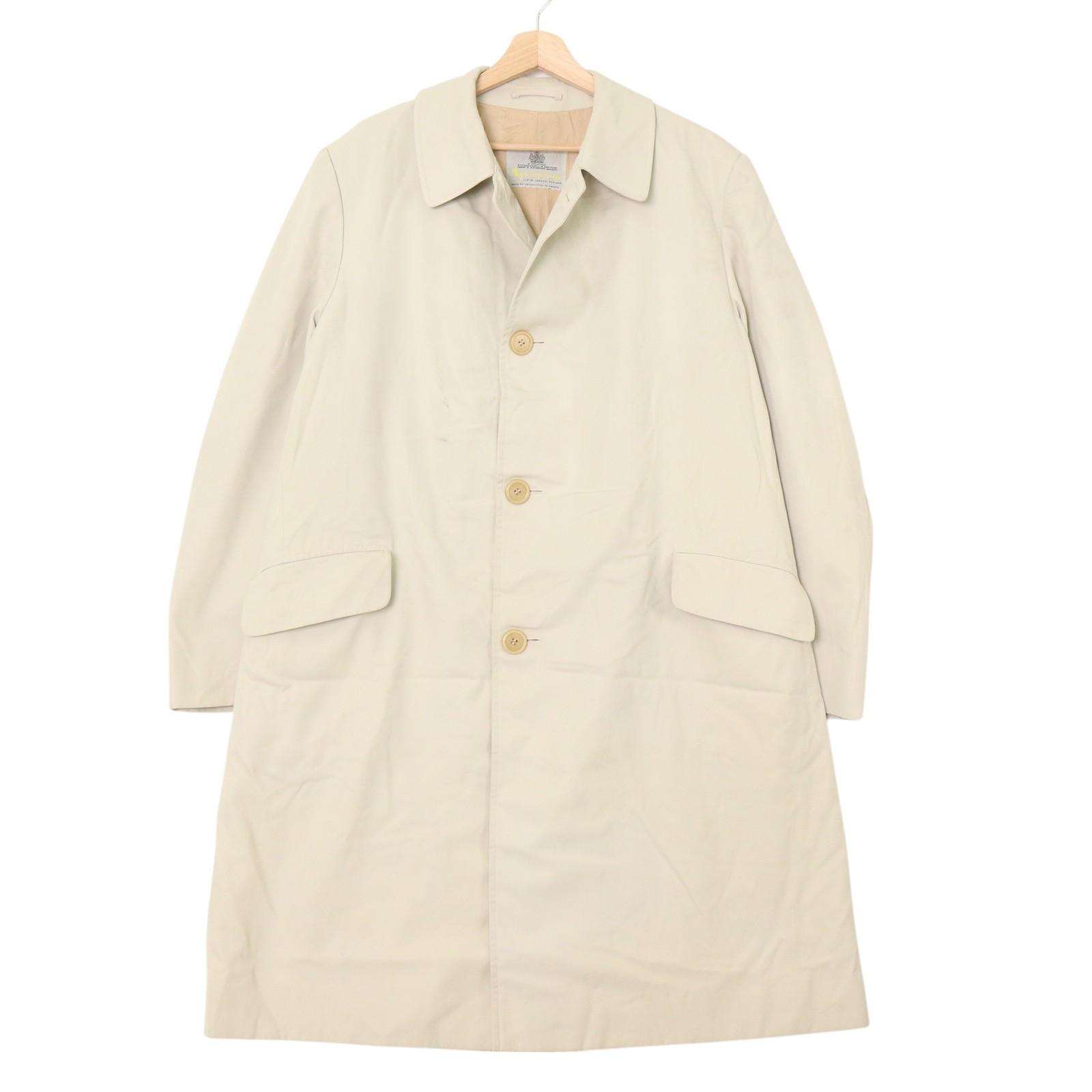 80年代 カナダ製 Aquascutum アクアスキュータム バルマカーンコート ベージュ（メンズ 44 R ）中古 古着 A4563｜YAMAHISA USEDCLOTHINGSHOP