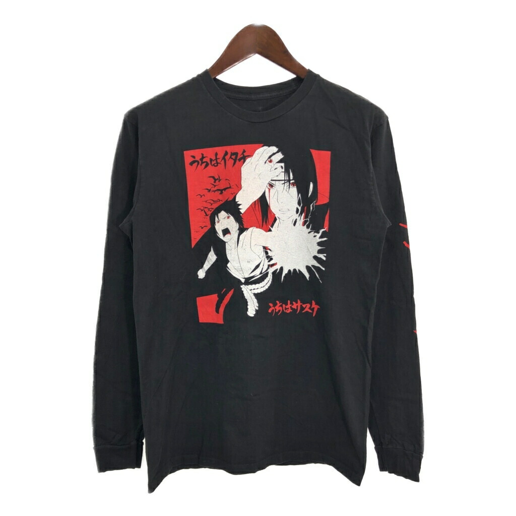NARUTO 疾風伝　うちはイタチ　Ｔシャツ　未着用 黒　サイズM 長袖 NARUTO 疾風伝 うちはイタチ Tシャツ 未着用 黒 サイズM 長袖