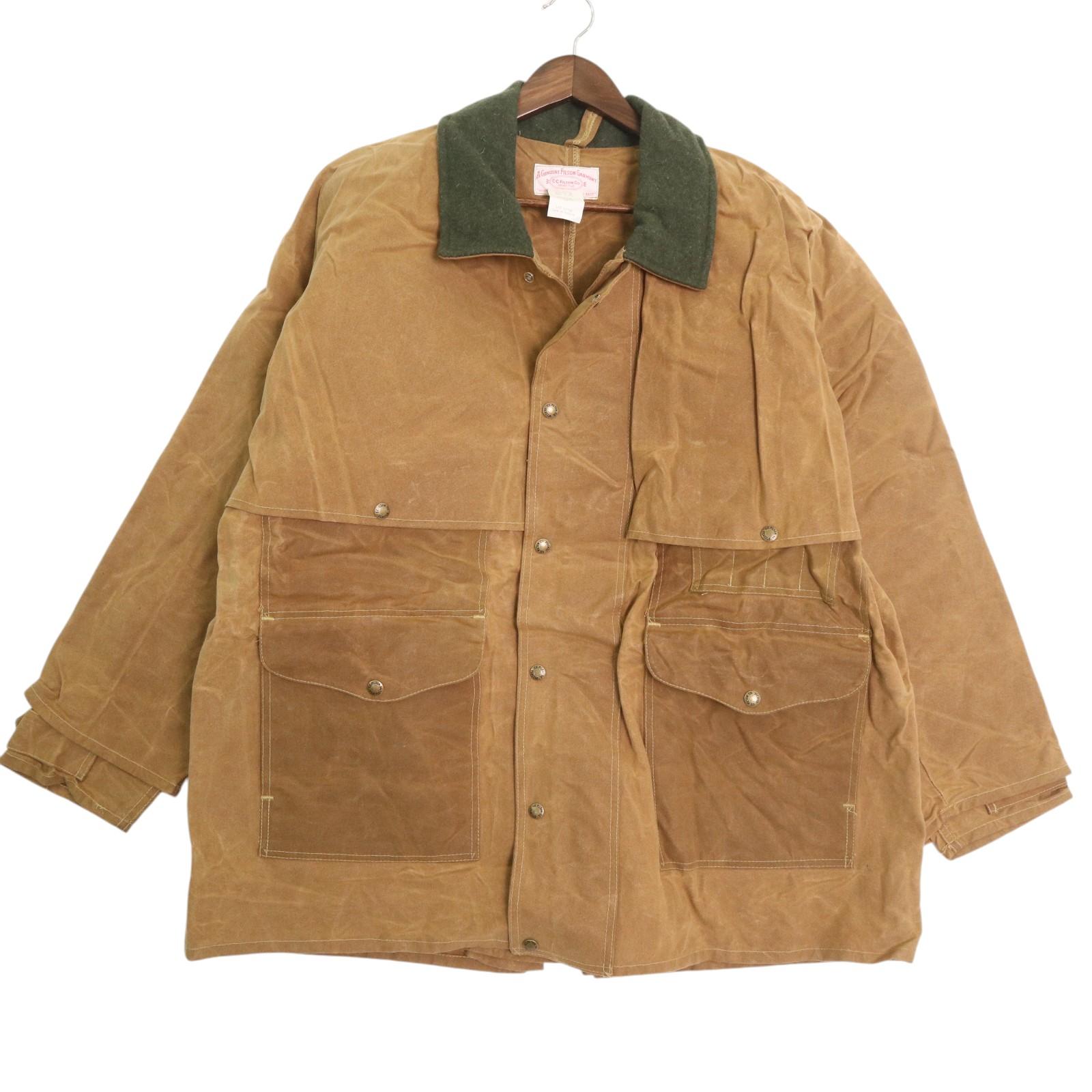 ビンテージFILSON STYLE68 オイルドコートL FILSON STYLE 68 Oiled Cotton Jacket Coat Size L Vintage