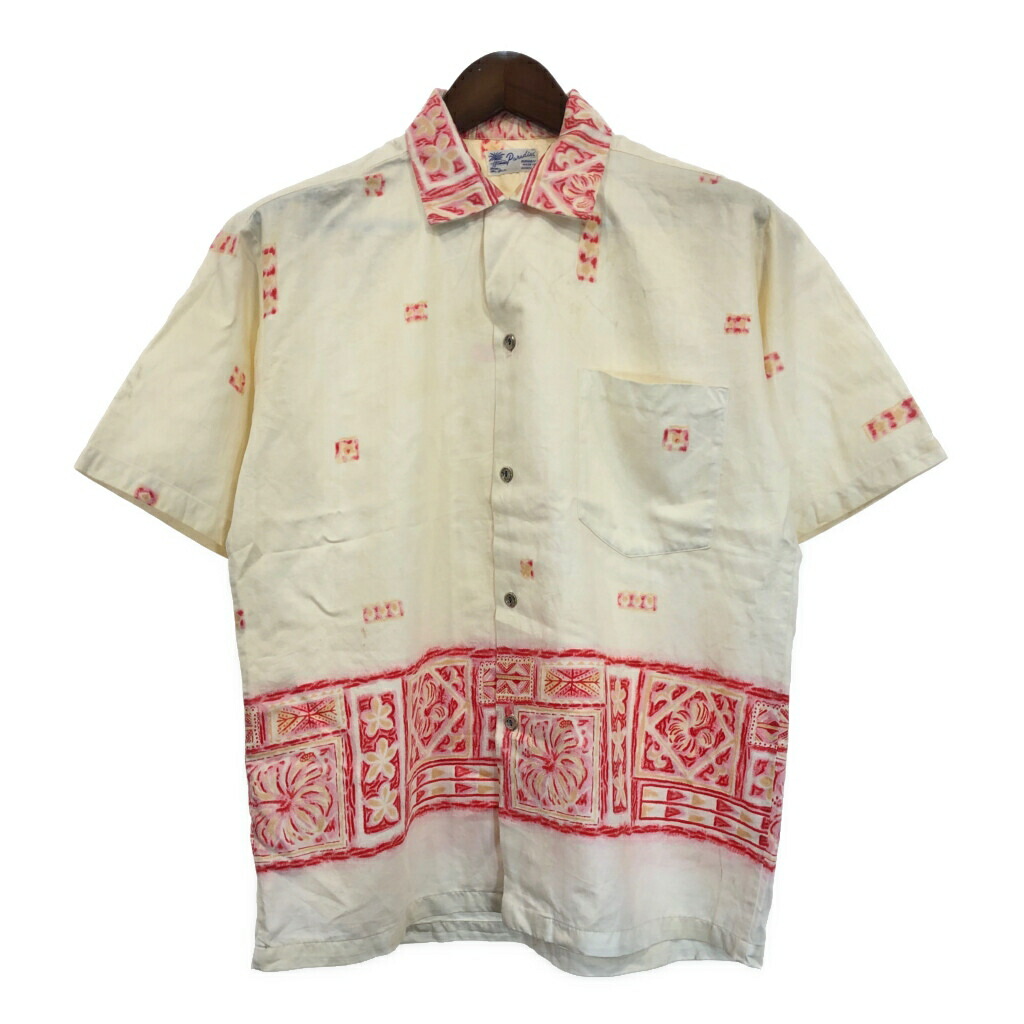 希少 50s Town Craft Vintage Hawaiian Shirt 50's Vintage PENNEYS Rayon Loop Collar Hawaiian Shirt XL